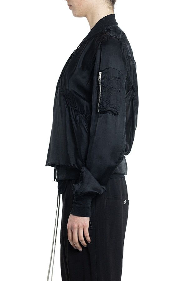 Rick Owens Last Rick Owens Ripple Flight Draped Bomber Black Jacket Size XS / US 0-2 / IT 36-38 - 3 Thumbnail