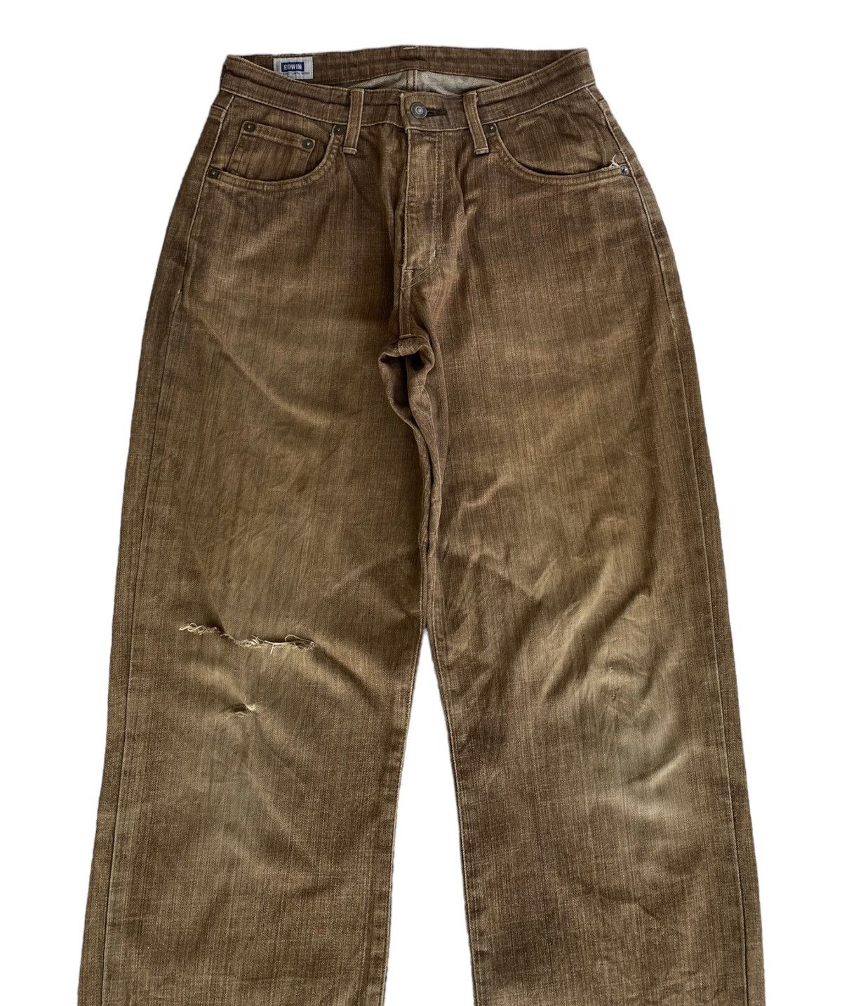 Hysteric Glamour BAGGY TROUSER EDWIN DISTRESSED DENIM JEANS Size US 29 - 3 Thumbnail
