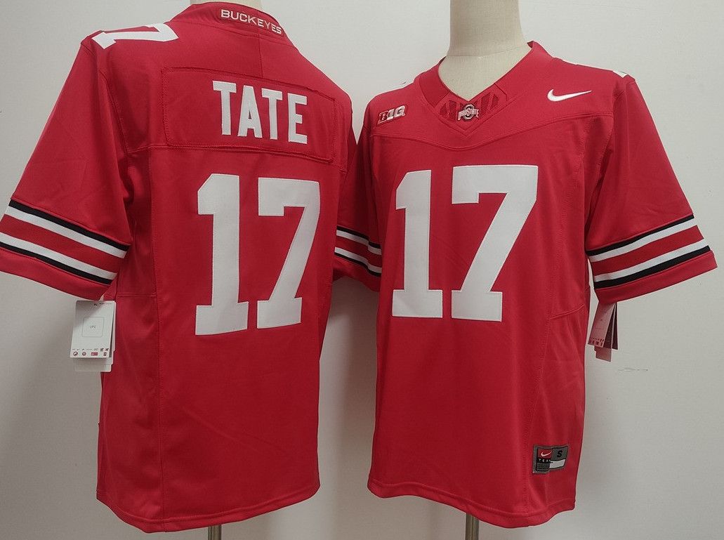 Other Men's Ohio State Buckeyes 17 Carnell Tate Red Size US M / EU 48-50 / 2 - 3 Thumbnail