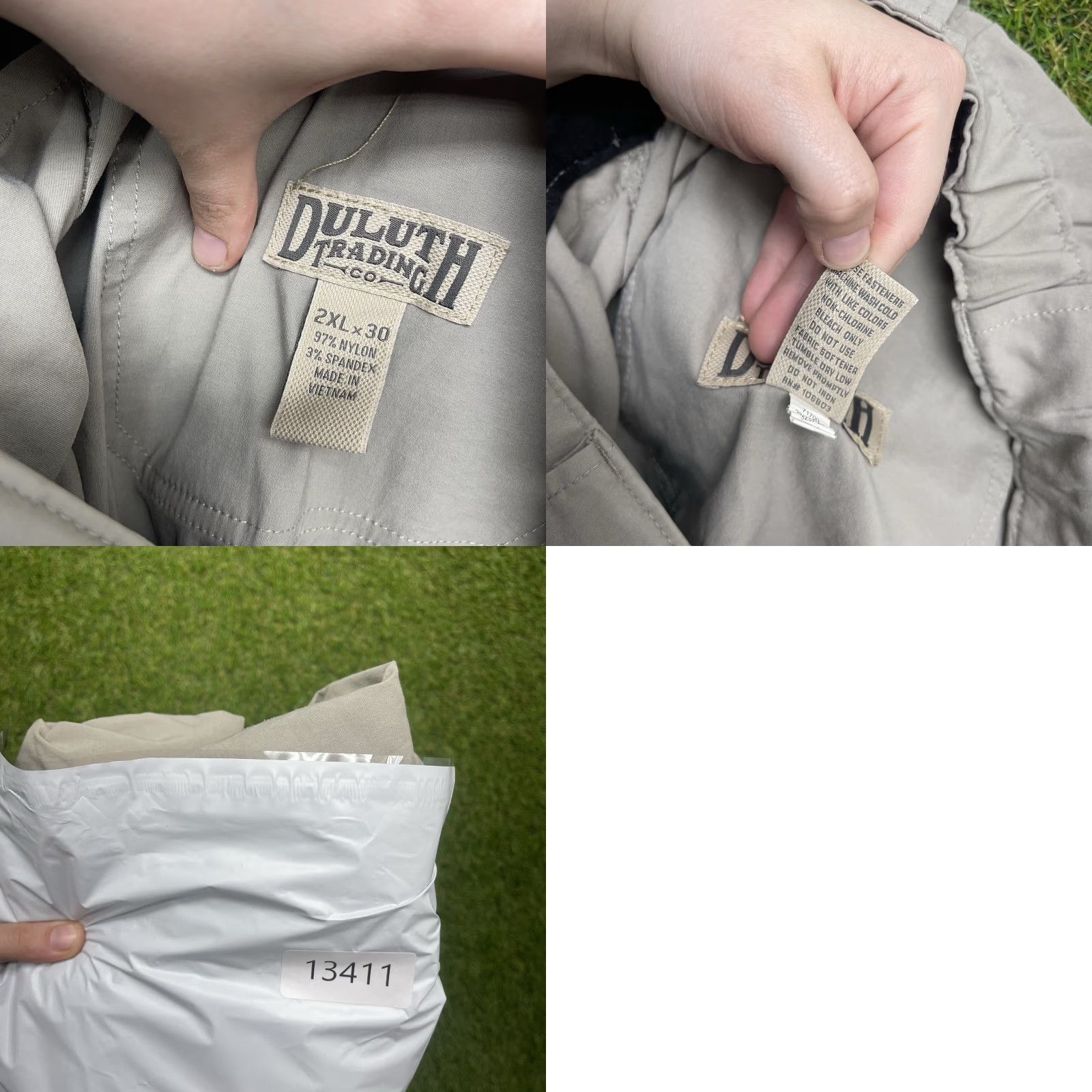 Duluth Trading Company Duluth Trading Co. Flexpedition Pants Mens 2XL Beige Nylon Spandex Cargo Pocket Flat Front Straight Relaxed Classic Workwear Casual 2XL Mens Size US 39 - 8 Thumbnail