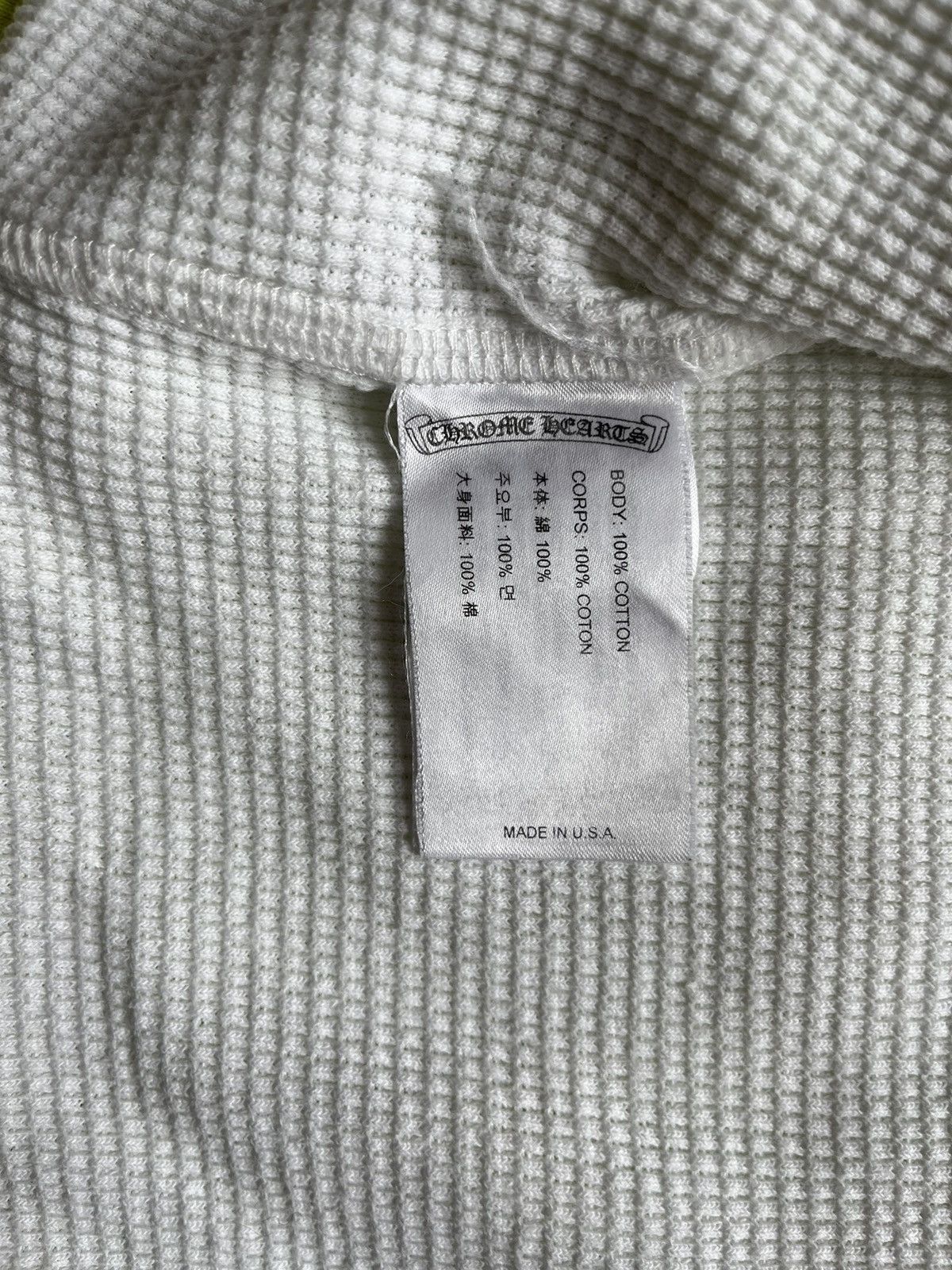 Chrome Hearts Matty Boy Link Thermal Lined Zip-Up Hoodie