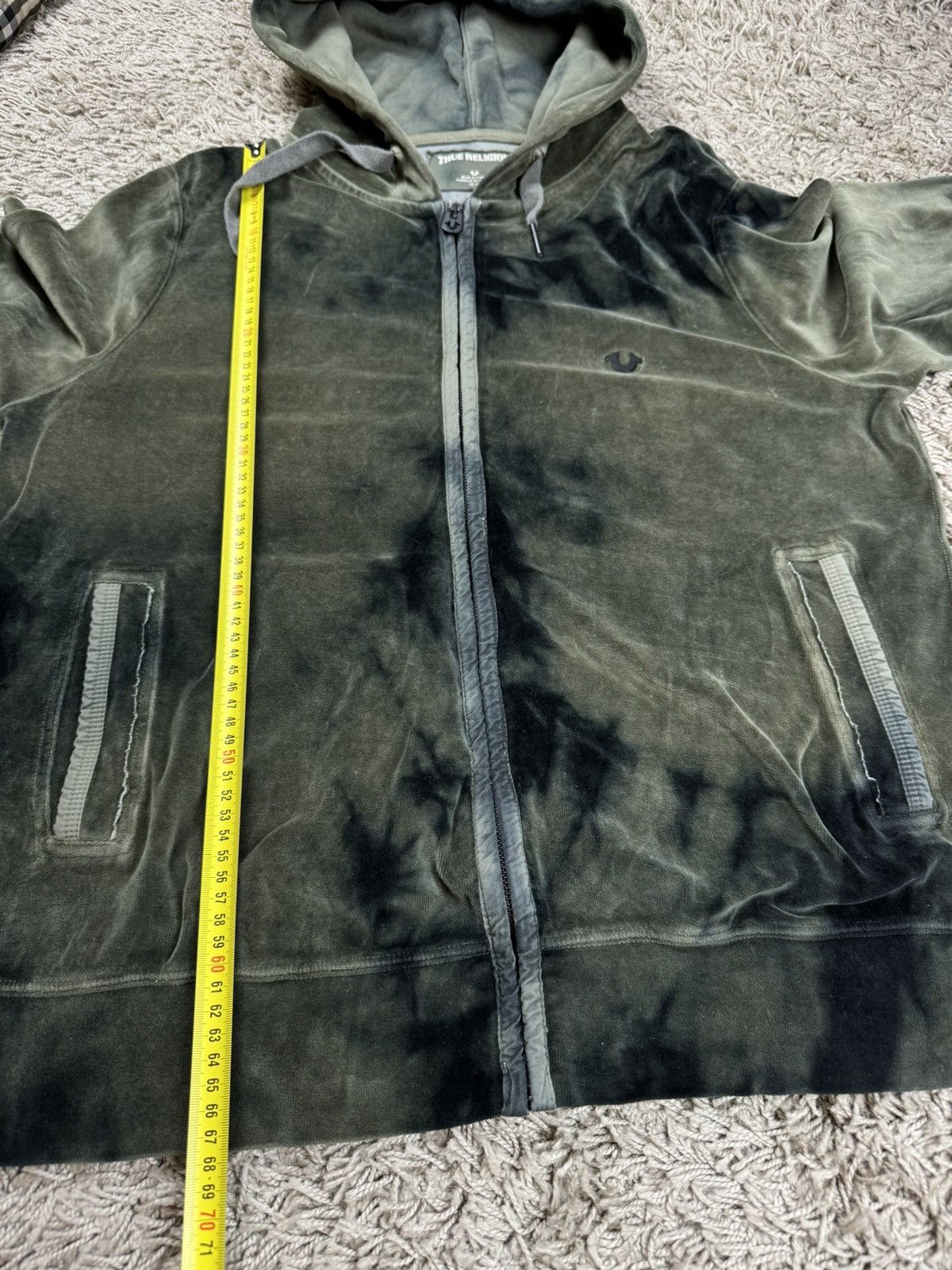 True Religion Zip velvet hoodie True Religion y2k original skate swag item Size US L / EU 52-54 / 3 - 7 Thumbnail
