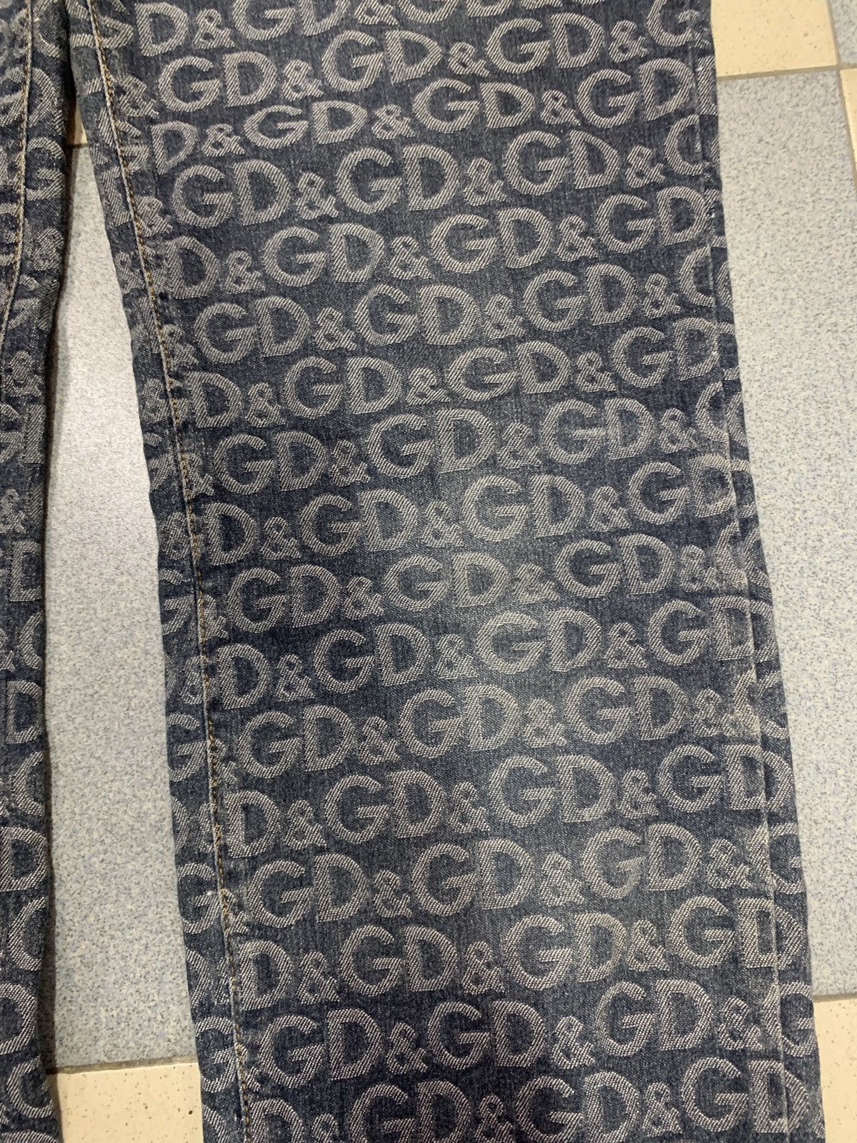 Dolce & Gabbana Vintage 2000s Dolce & Gabbana Monogram Jeans Size US 28 / EU 44 - 7 Thumbnail