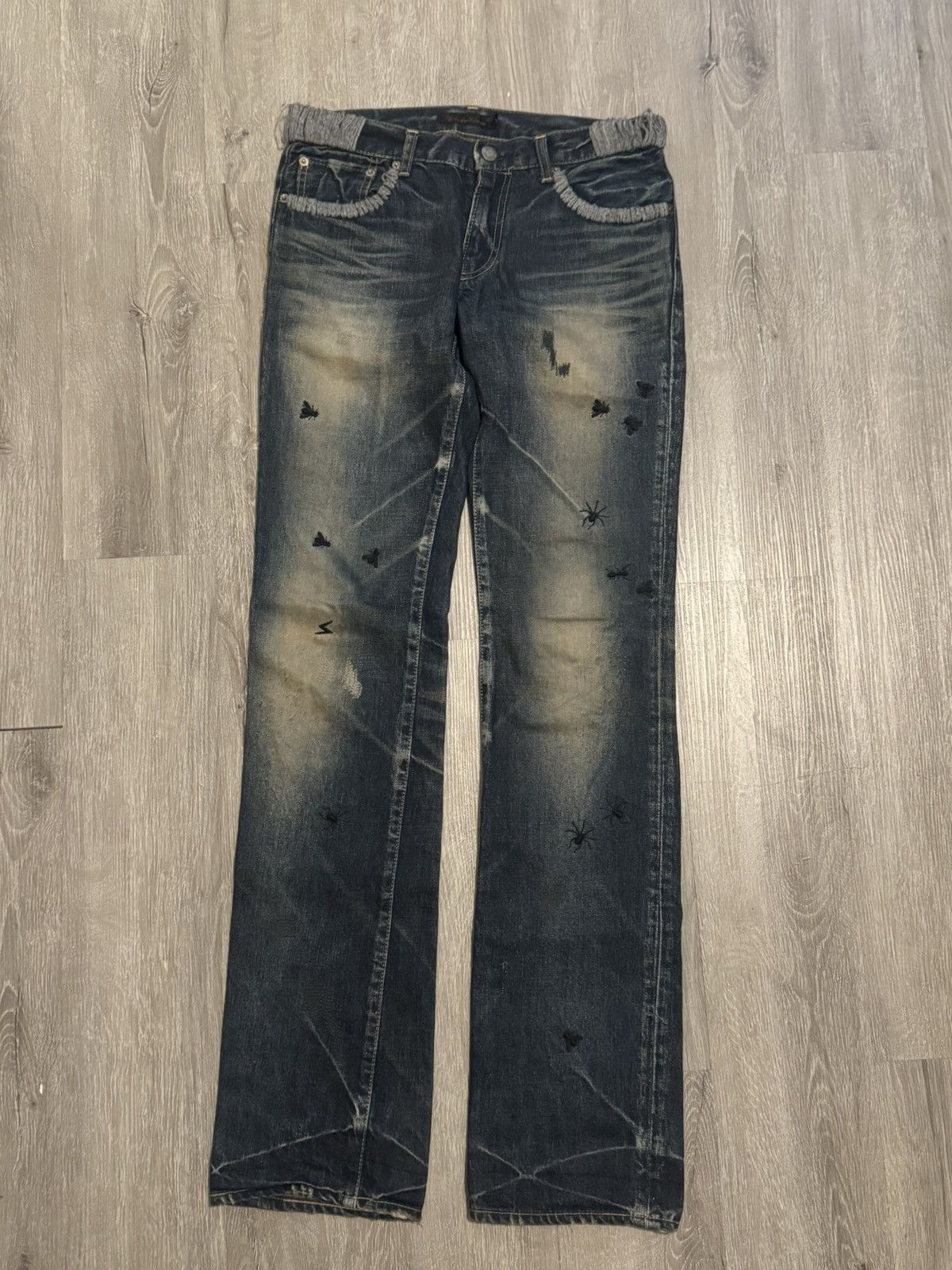 Undercover Undercover AW06 bug denim Size 29" - 1 Thumbnail