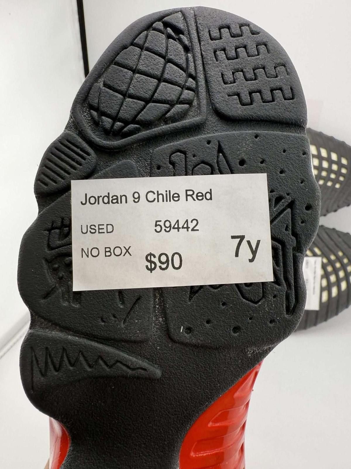 Jordan Brand Jordan 9 Chile Red 7Y Used No Box Size US 7 / EU 40 - 8 Thumbnail