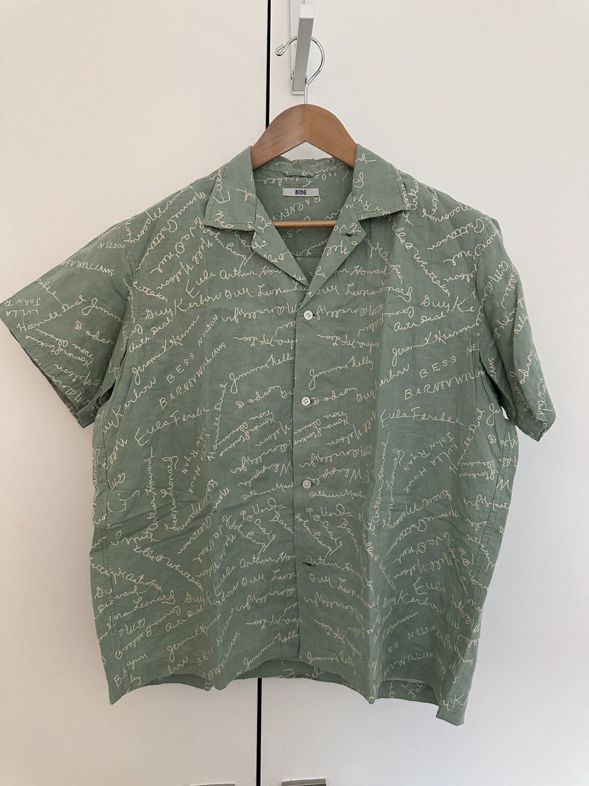 Bode Signature Embroidered Vacation Shirt Size US S / EU 44-46 / 1 - 1 Thumbnail