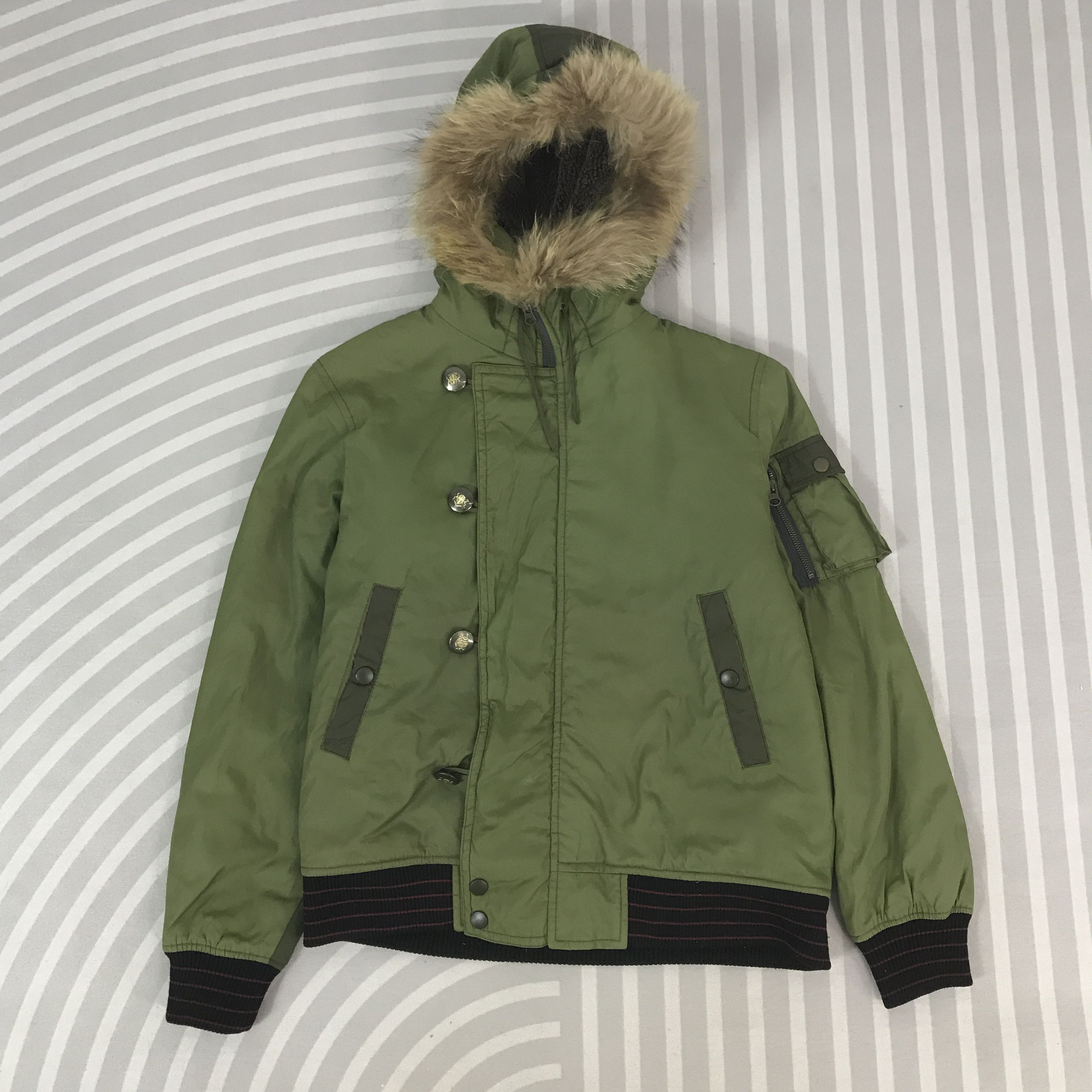 Takeo Kikuchi Takeo Kikuchi fur hoodie design bomber Jacket K65B11 Size US L / EU 52-54 / 3 - 1 Thumbnail