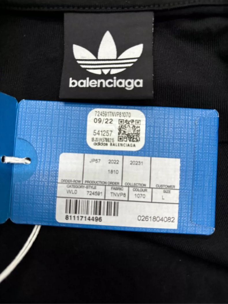 Balenciaga Balenciaga x adidas Long Sleeve TShirt-2506 Size US L / EU 52-54 / 3 - 4 Thumbnail