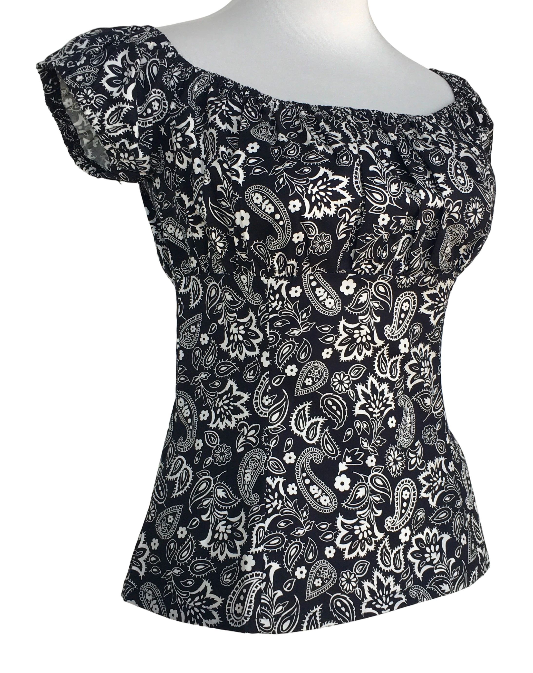 Other Paisley pattern women blouse Size S / US 4 / IT 40 - 3 Thumbnail