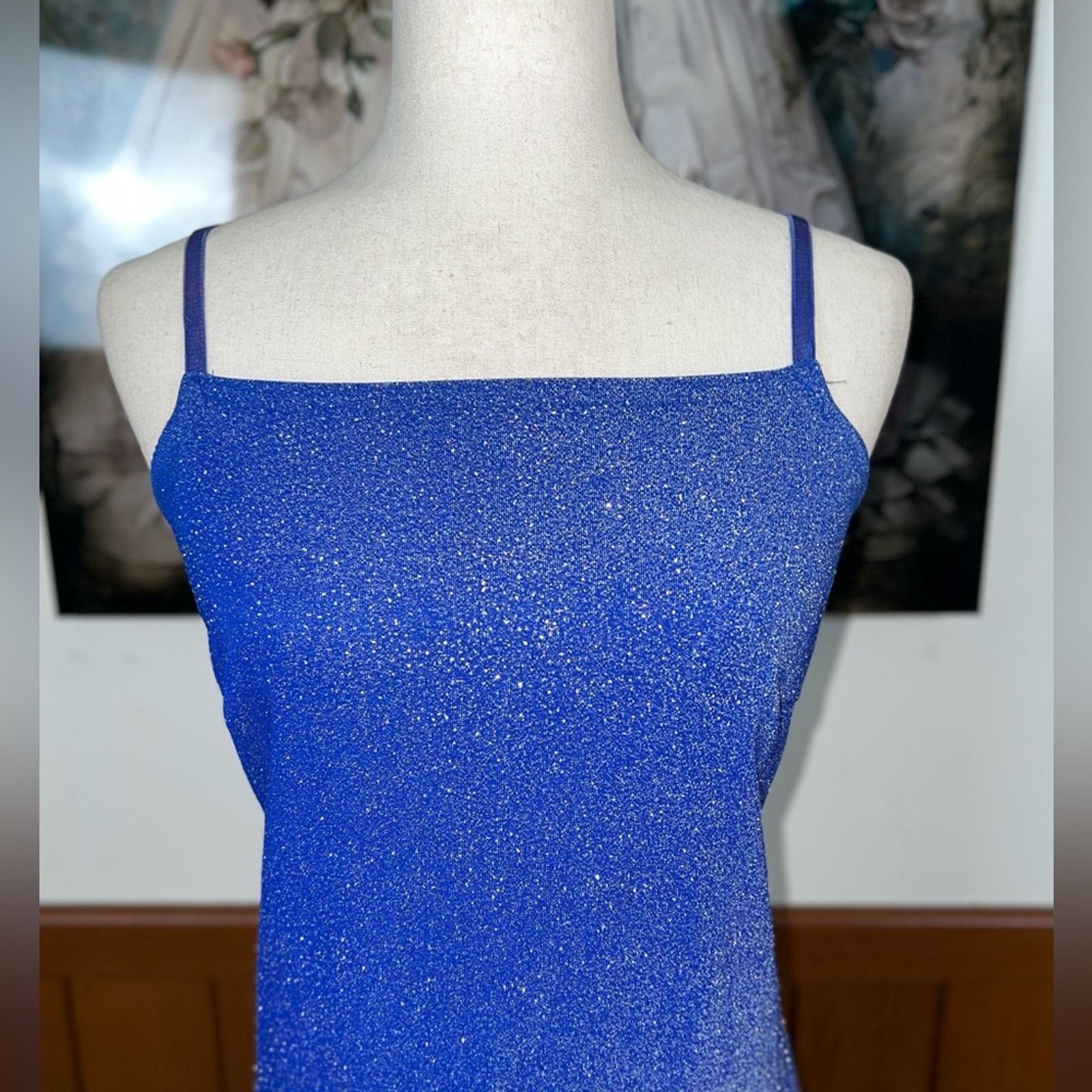 Vintage Beautiful Vintage 90s JUMP Sparkling Prom Gown! Size XL / US 12-14 / IT 48-50 - 3 Thumbnail