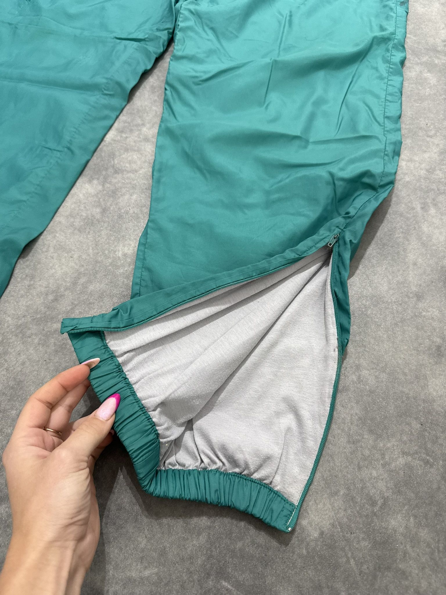 Nike Nike Vintage Windbreaker Pants - Teal Green 90 S parachute Size US 37 - 5 Thumbnail