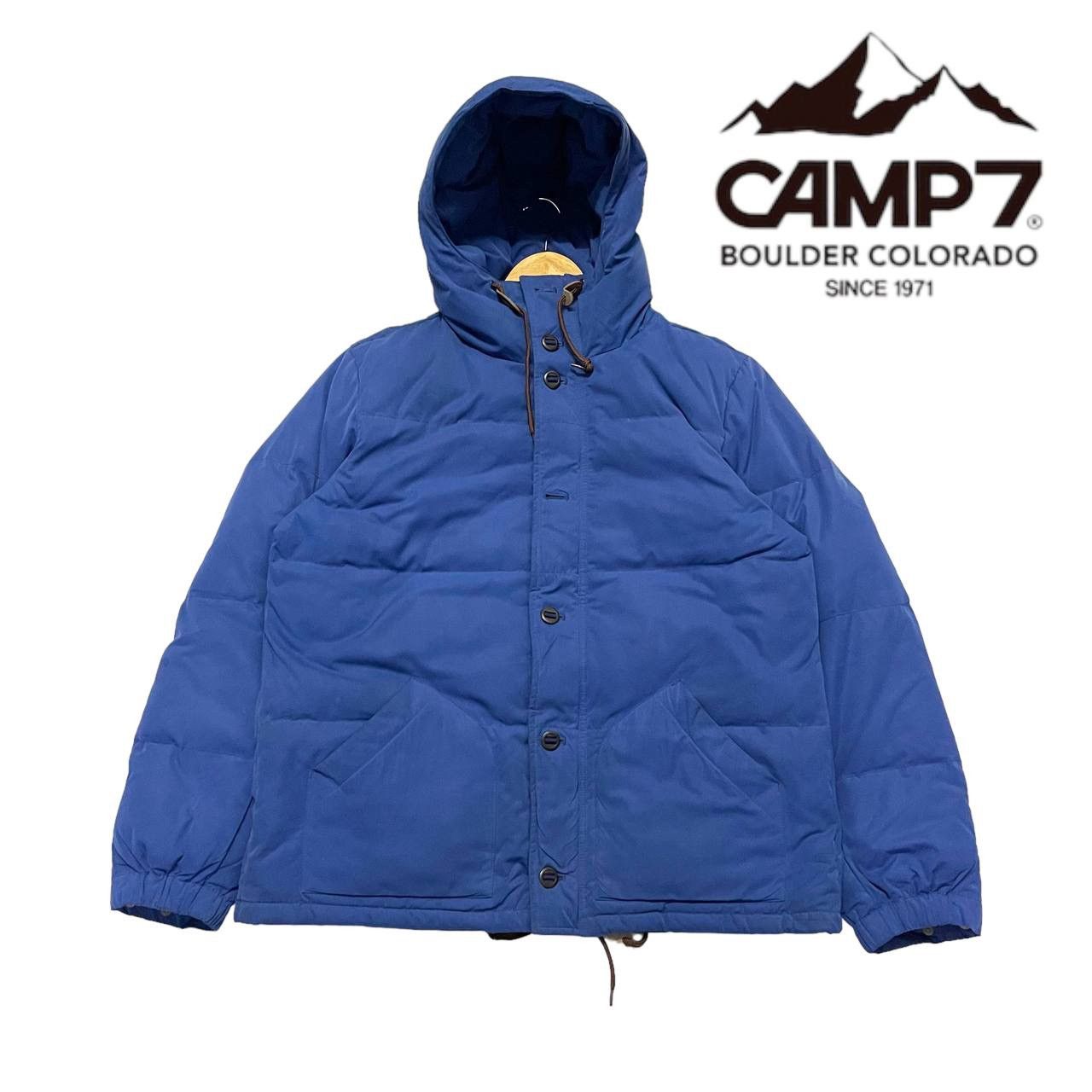 image of Camper x Outdoor Life Vintage Camp7 Boulder Colorado Winter Gear Goose Down Jacket in Blue (Size La