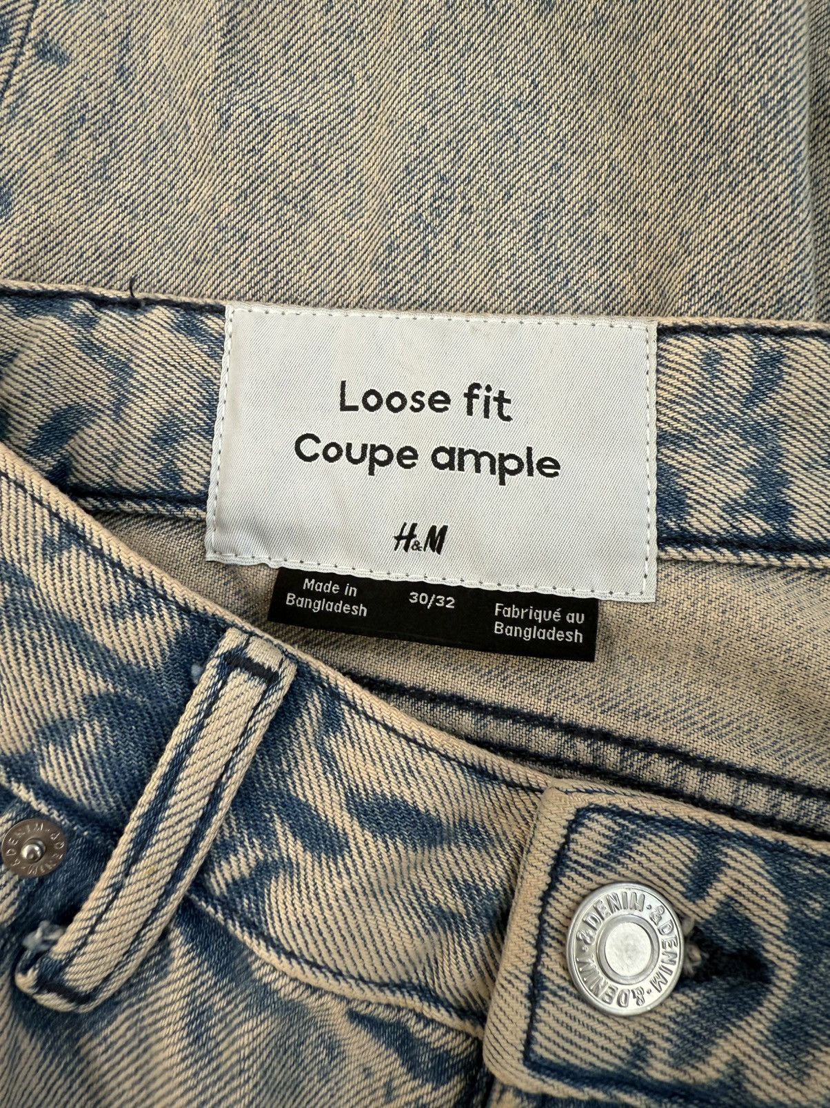 H&M Color washed tapered jeans Size US 30 / EU 46 - 4 Thumbnail