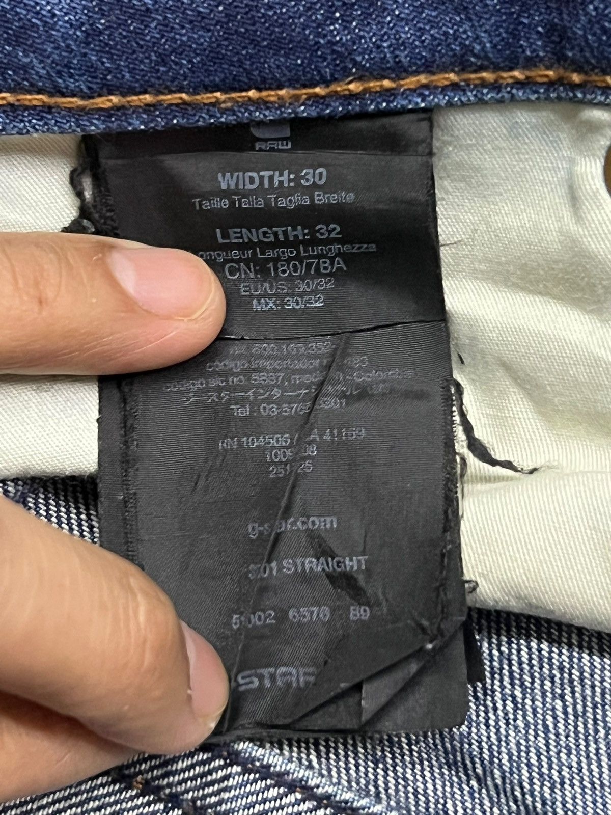 G-Star Vintage G-Star Raw - Faded Wash, Distressed Denim Size US 31 - 14 Thumbnail