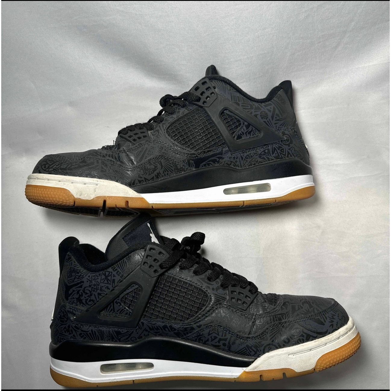 Jordan Brand × Nike Size 10.5 - Nike Air Jordan 4 Retro Laser Men's Shoes Size US 10.5 / EU 43-44 - 3 Thumbnail