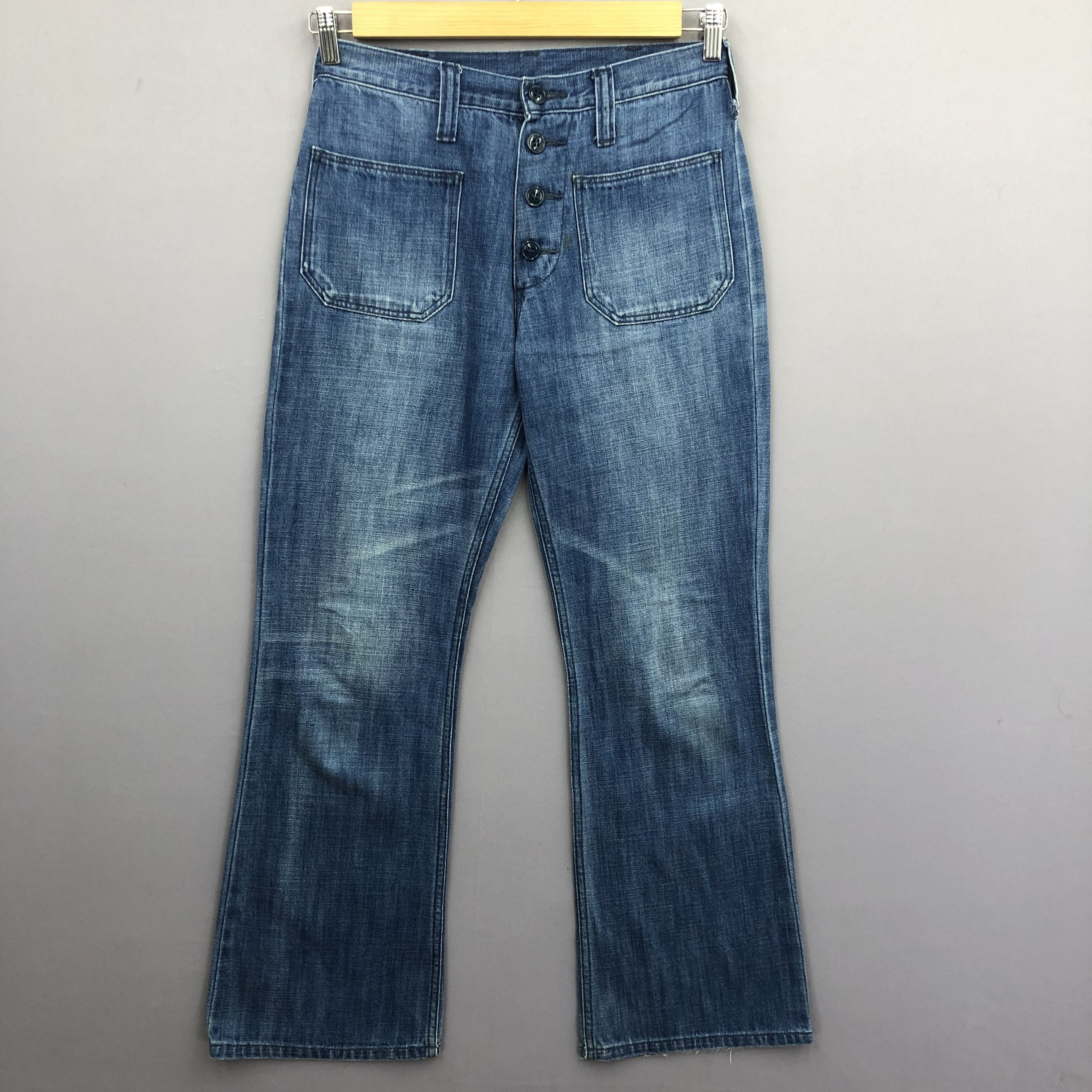 Japanese Brand Vintage Urban Research Bush Pants Flare Bootcut Jeans Denim Size 28" / US 6 / IT 42 - 1 Thumbnail