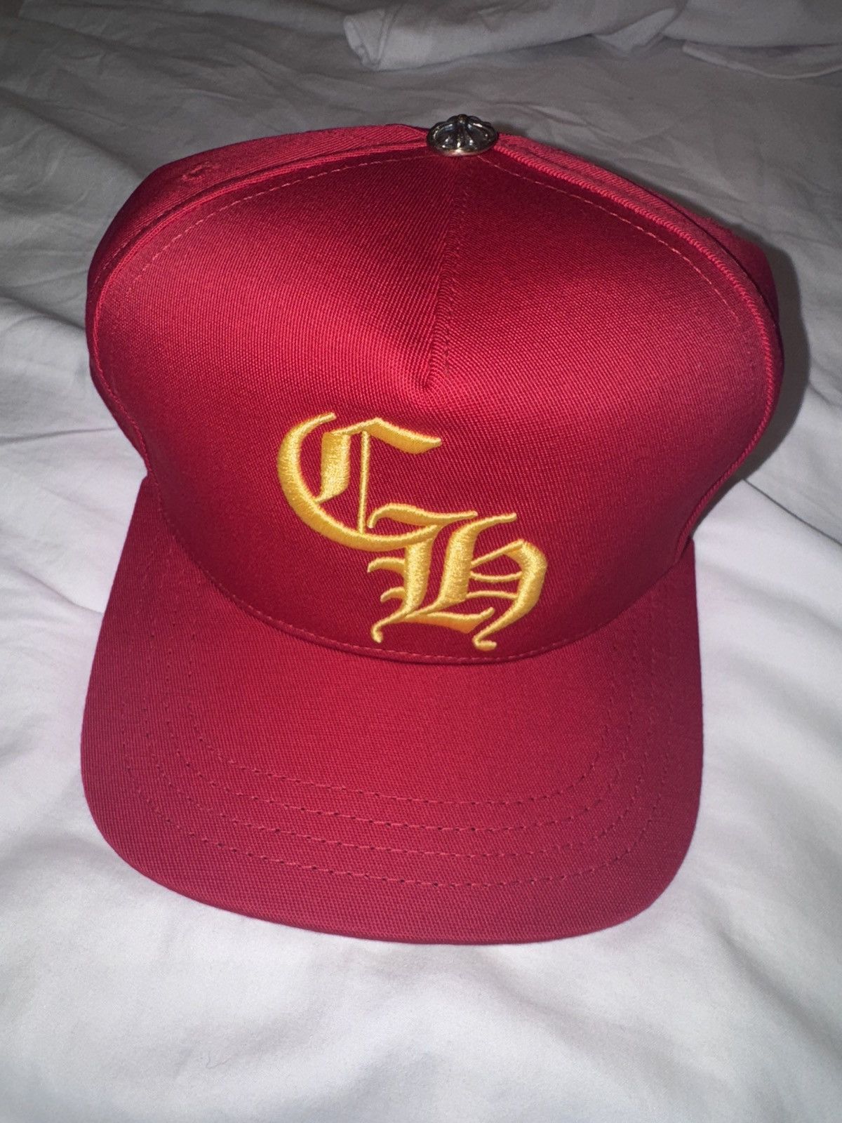 Chrome Hearts Chrome Hearts Red on Yellow Baseball Hat Size ONE SIZE - 2 Thumbnail