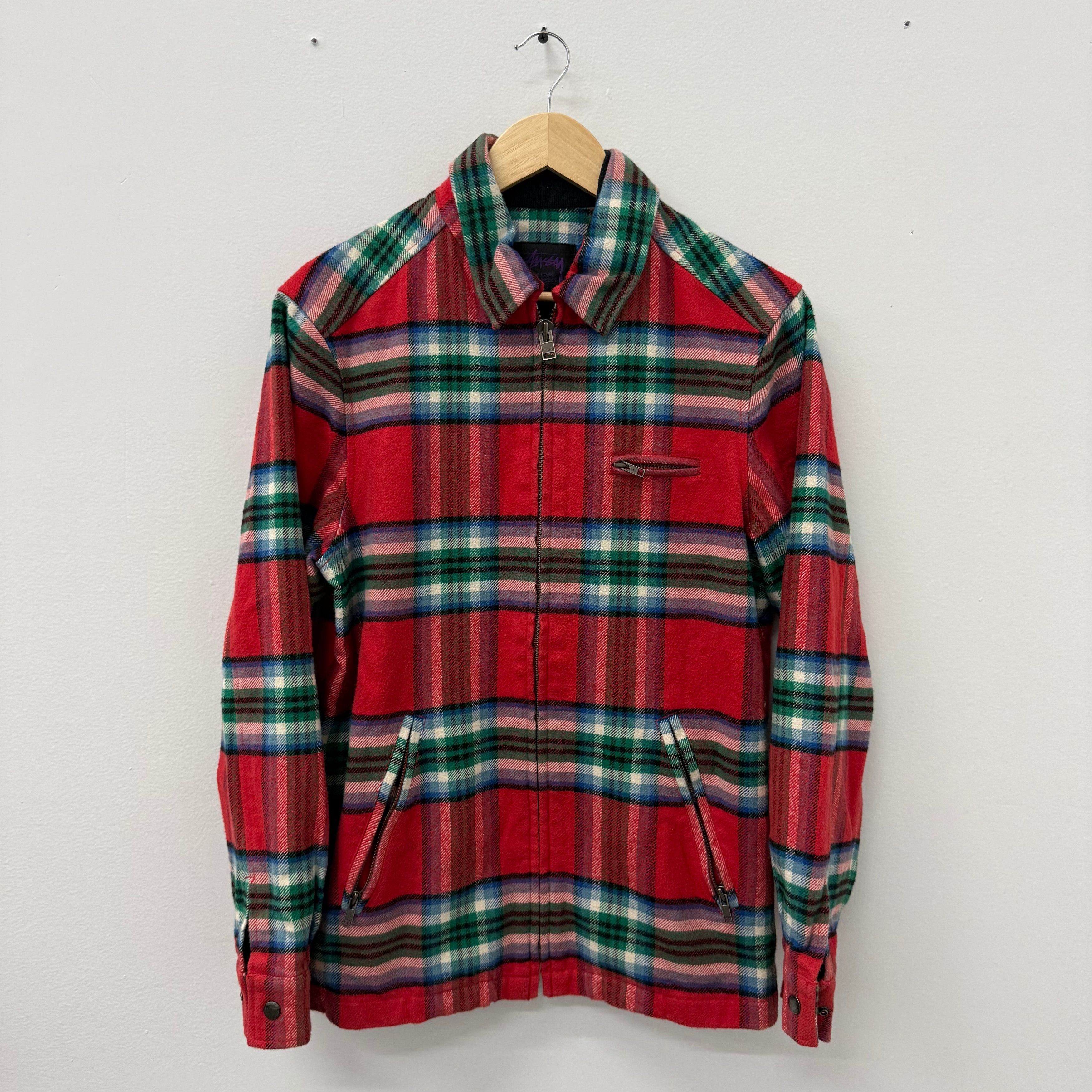 Stussy Stussy Plaid Flannel Work Zip - Size M Size US M / EU 48-50 / 2 - 1 Thumbnail