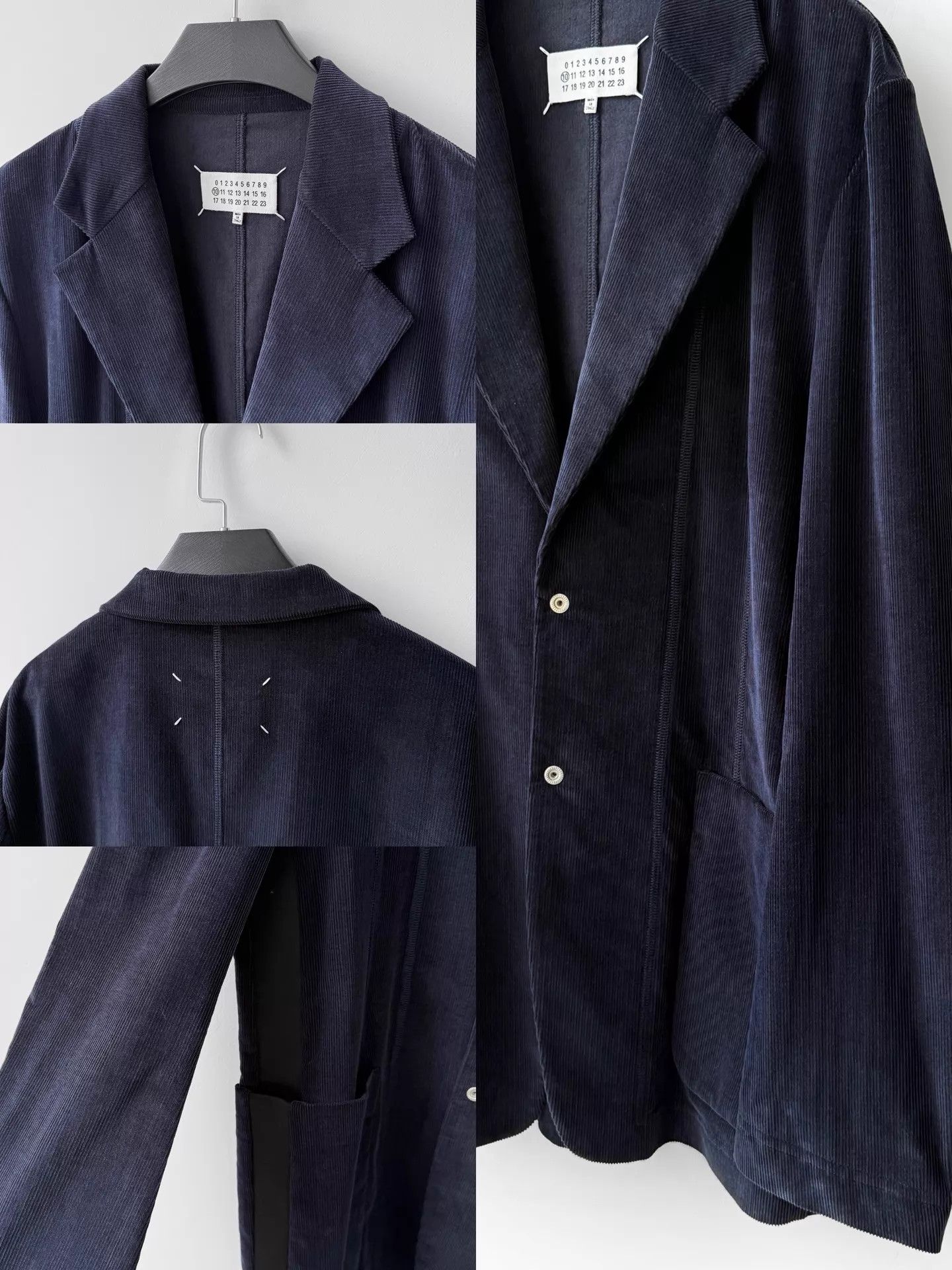 Maison Margiela Maison Margiela A/W19 Navy Corduroy Waist Panel Suit 50 Size US M / EU 48-50 / 2 - 3 Thumbnail