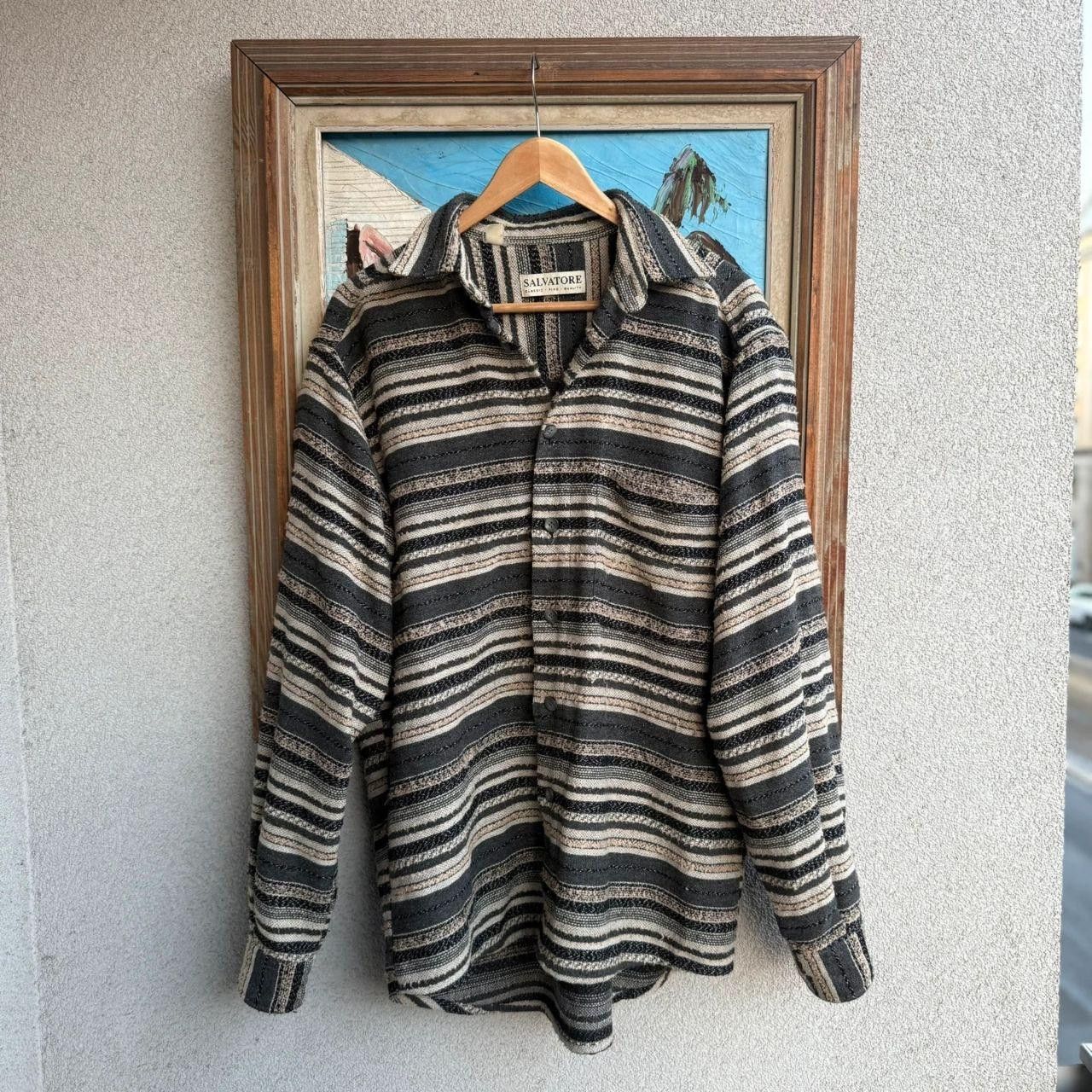 Vintage Vintage 90s Shirt Button Up Retro Size US L / EU 52-54 / 3 - 1 Thumbnail