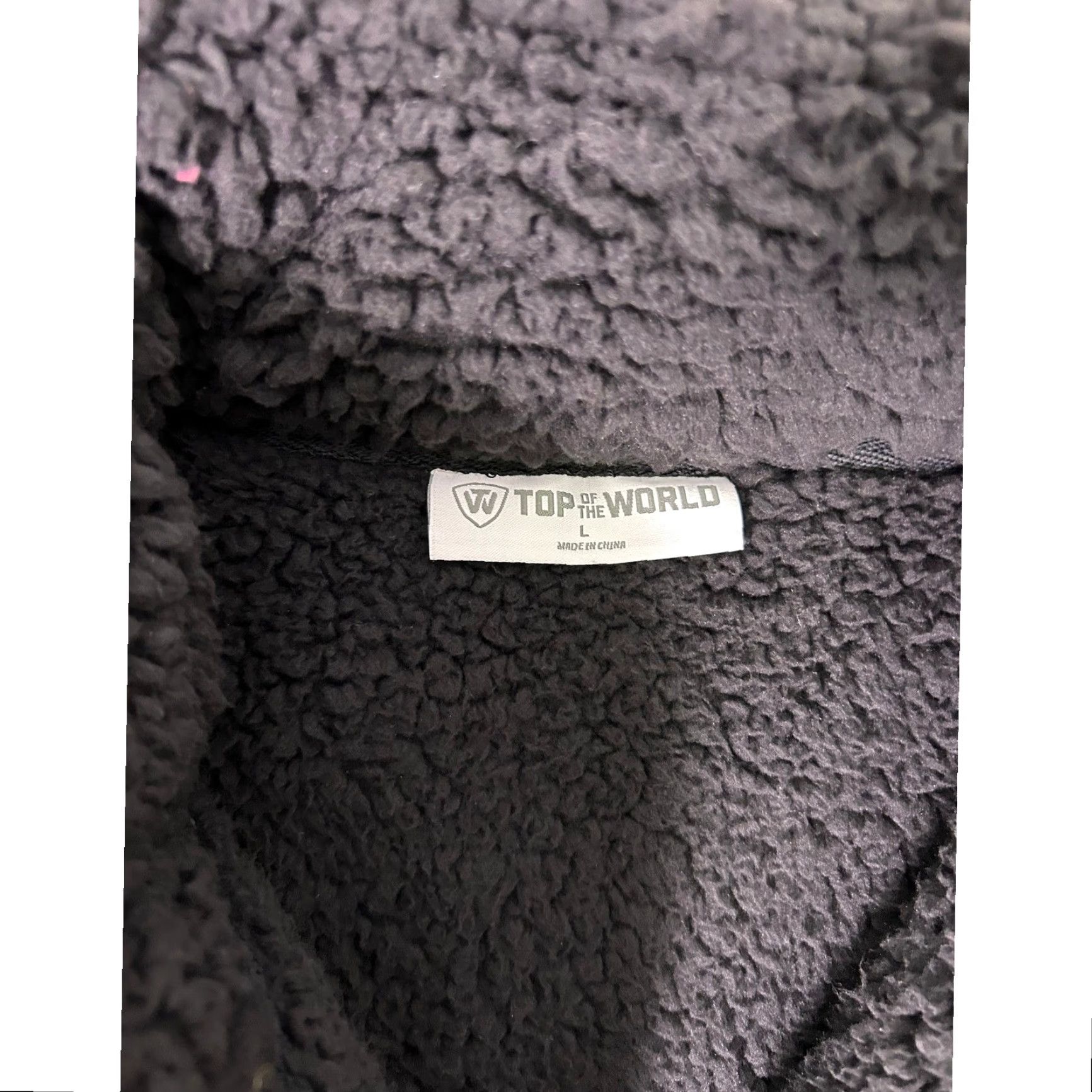 Top Of The World VINTAGE Ohio State Buckeyes Sherpa Fleece Quarter Zip Pullover Jacket Size L / US 10 / IT 46 - 4 Thumbnail