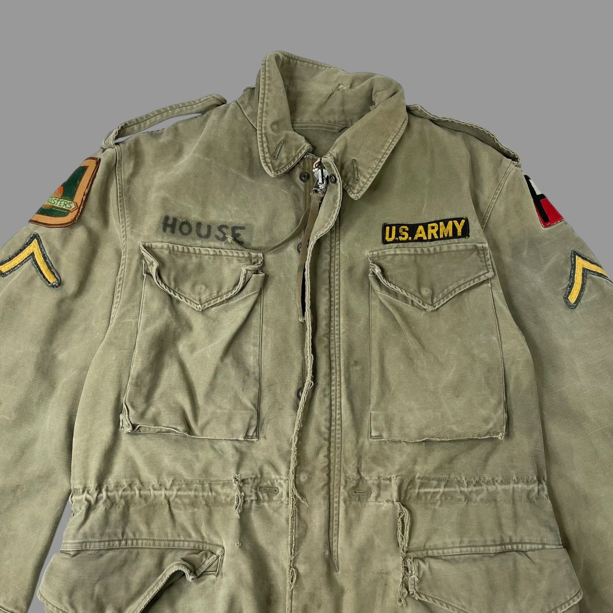 Vintage Vintage 1957 og-107 faded military field jacket Size US M / EU 48-50 / 2 - 2 Thumbnail