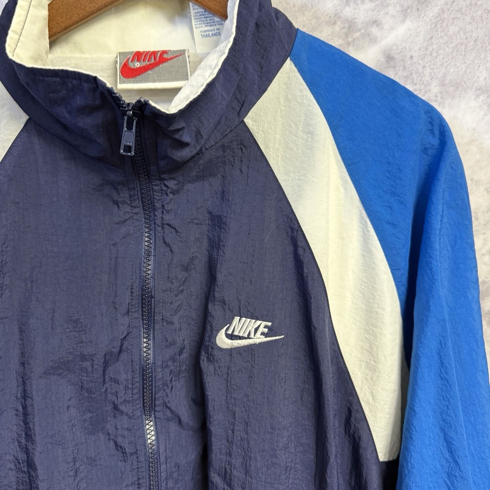 Nike Vintage 90s Nike Windbreaker Track Jacket Mens 2XL Lined Size US XXL / EU 58 / 5 - 3 Thumbnail