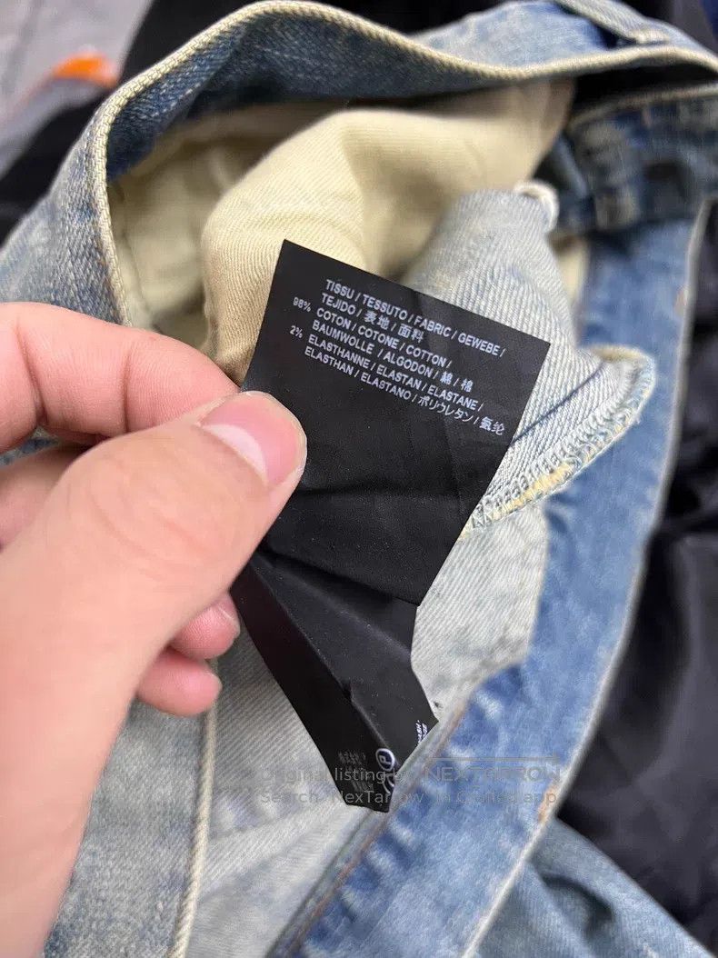Saint Laurent Paris Saint Laurent Paris Blue Destroyed Denim Jeans Size US 31 - 6 Thumbnail