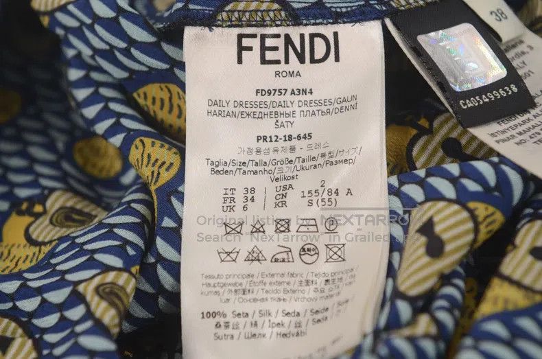 Fendi Fendi Color-blocked, mulberry silk, chiffon/lace Size XS / US 0-2 / IT 36-38 - 5 Thumbnail