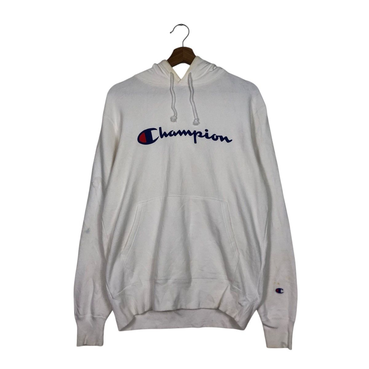 Japanese Brand 📌Vintage Champion Hoodie Pull Over Big Logo Design Size US L / EU 52-54 / 3 - 13 Thumbnail