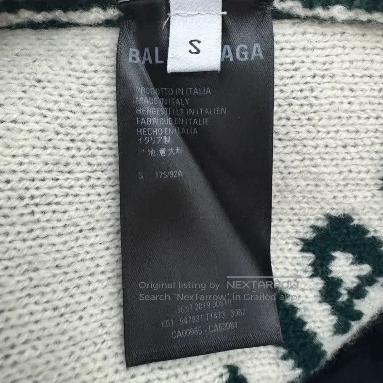 Balenciaga Balenciaga Letter Embroidered Round Neck Long Sleeve Sweat Size US S / EU 44-46 / 1 - 5 Thumbnail