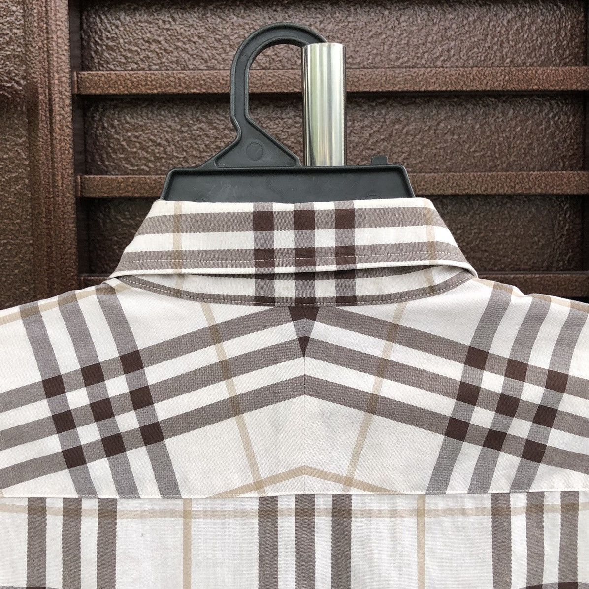 Burberry Burberry Checked Cotton Novacheck Short Sleeves Size US L / EU 52-54 / 3 - 10 Thumbnail