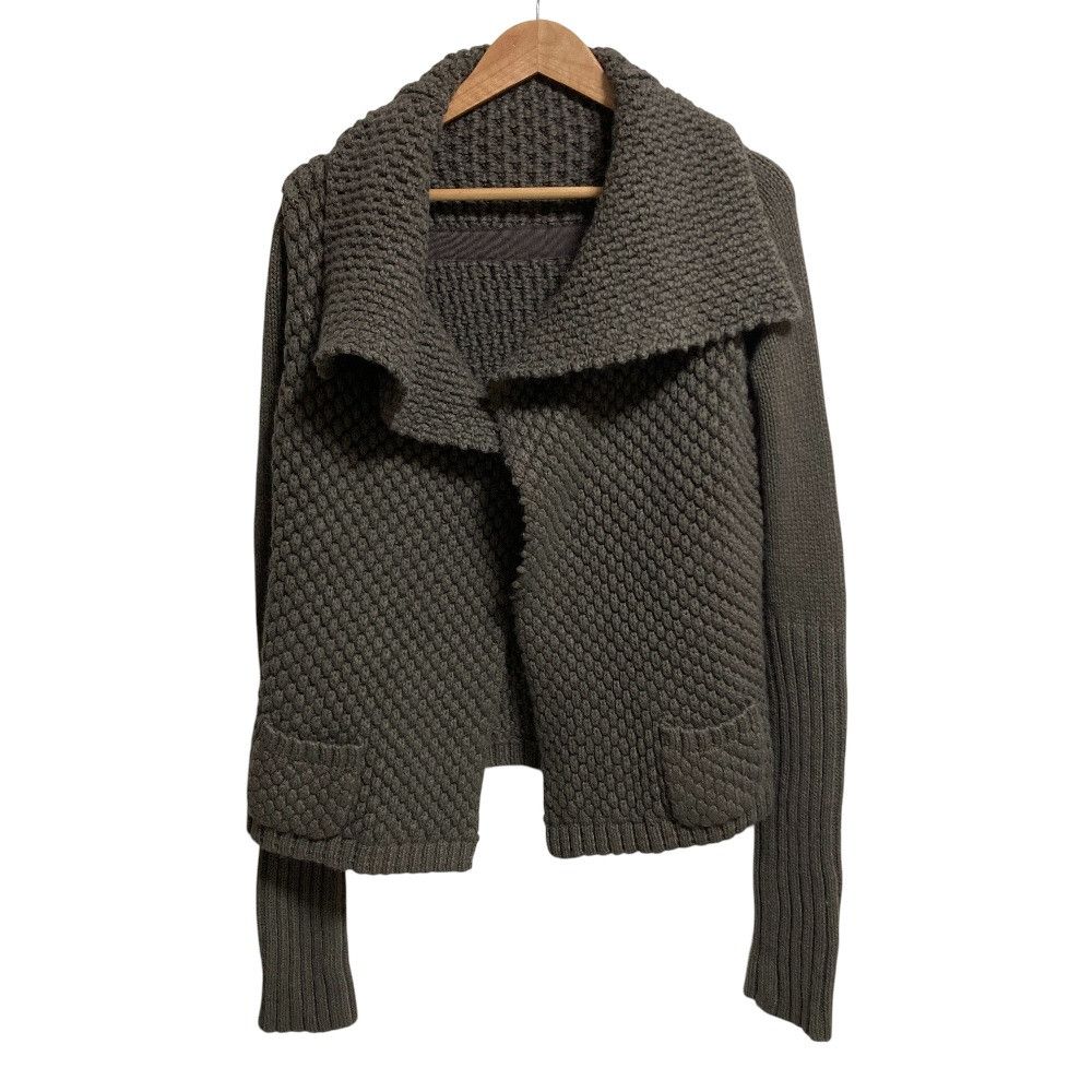 Rick Owens Rick Owens Rick Owens Asymmetric Knit Jacket Textile Outerwear DUTY FREE for USA Size ONE SIZE - 1 Thumbnail