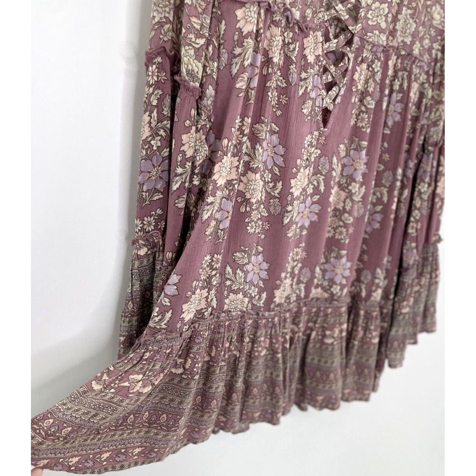 American Eagle Outfitters American Eagle Outfitters Blouse Boho Peasant Bell Sleeve Multicolor Floral Relaxed Size S Womens Size S / US 4 / IT 40 - 5 Thumbnail