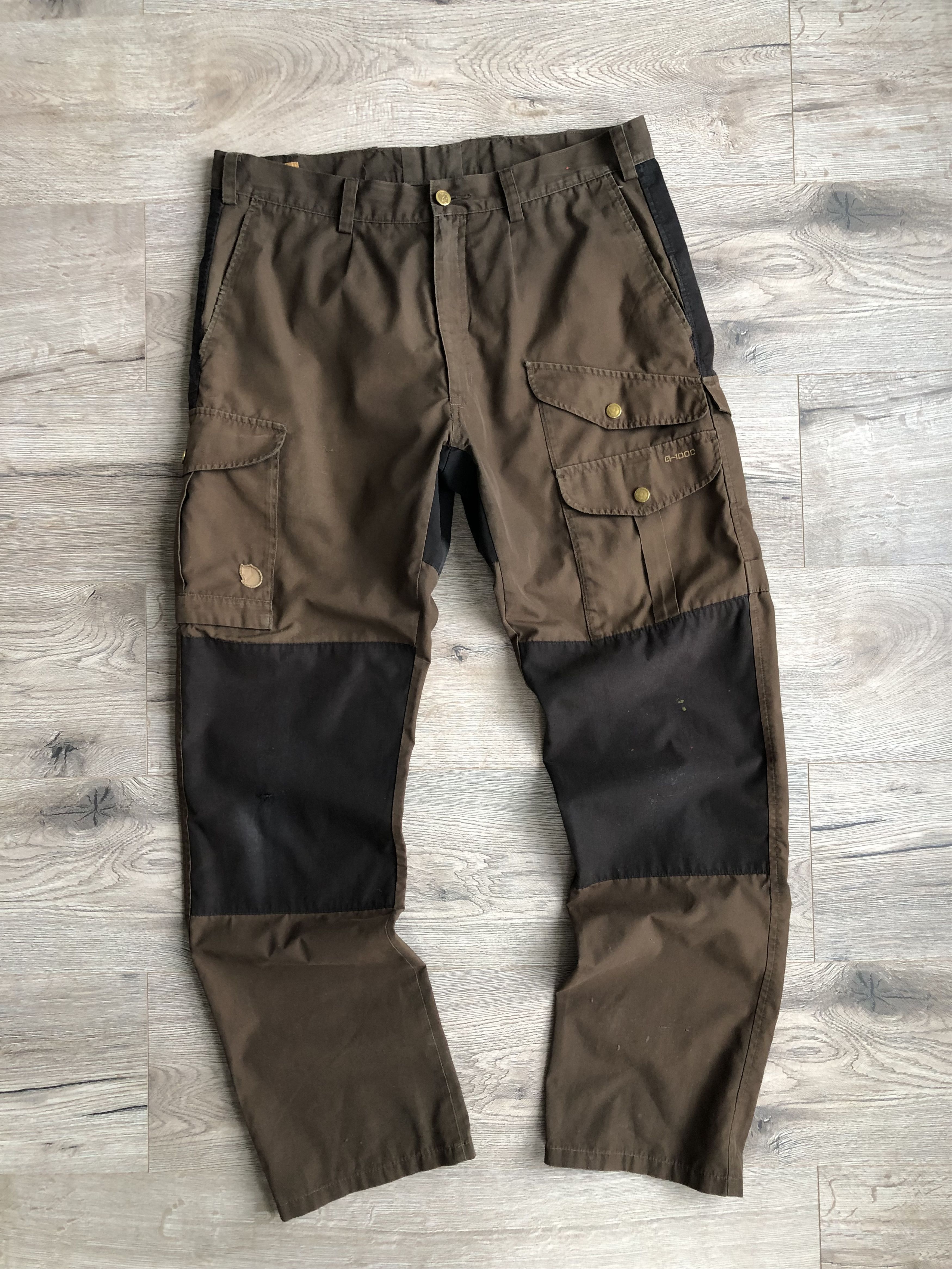 image of Fjallraven G-1000 Cargo Brown Y2K Pants Vintage, Men's (Size 35)