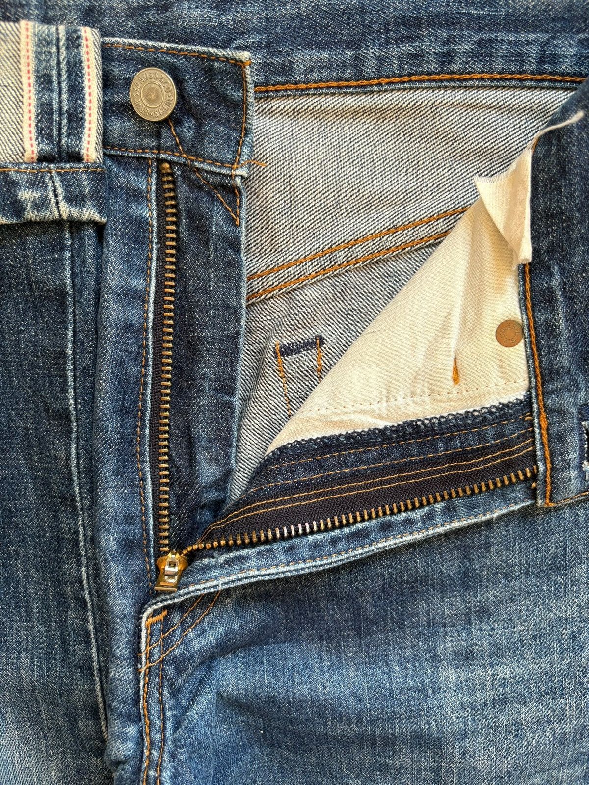 Levi's Vintage 80s Levis 502 Big E Selvedge Blue Wash Loose Jeans Size US 28 / EU 44 - 10 Thumbnail