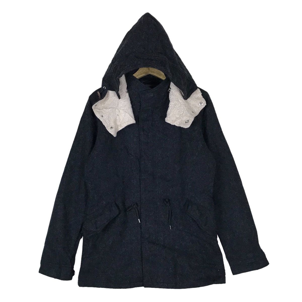 image of Vintage Journal Standard Full Zipper Removeable Hoodie in Black, Men's (Size Large)