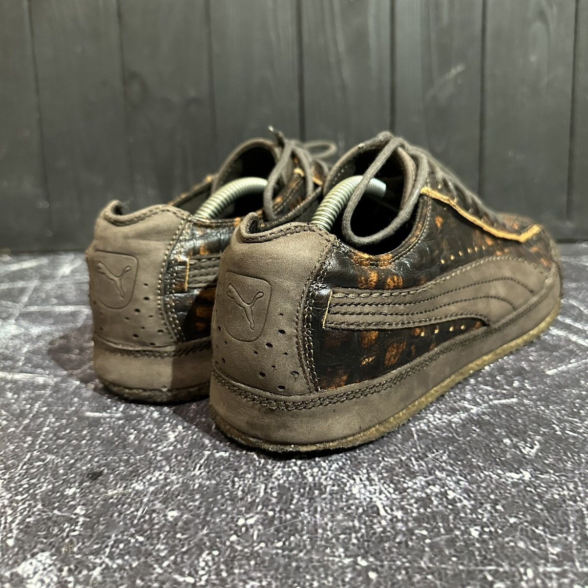 Puma Vintage Puma Crocodile Patterned Leather Sneakers 10us43eu28 Size US 10 / EU 43 - 6 Thumbnail