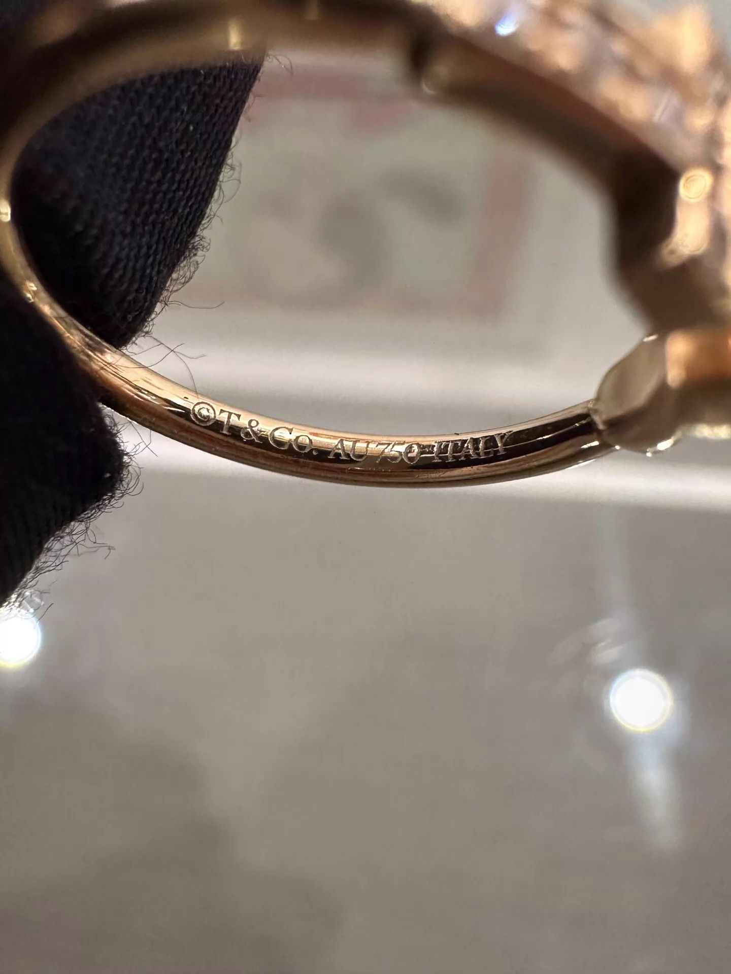Tiffany & Co. Tiffany T Double T Diamond Ring 18K Rose Gold US5 New Size ONE SIZE - 6 Thumbnail