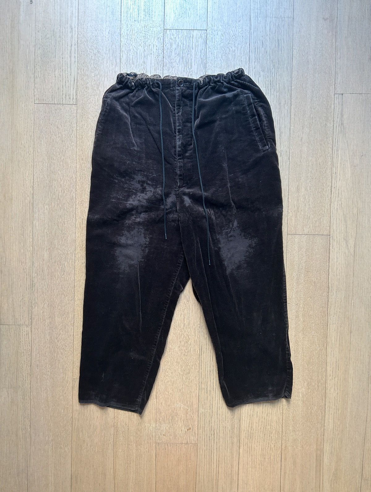 image of Y’S Yohji Yamamoto Balloon Baggy Corduroy Pant in Brown, Men's (Size 33)
