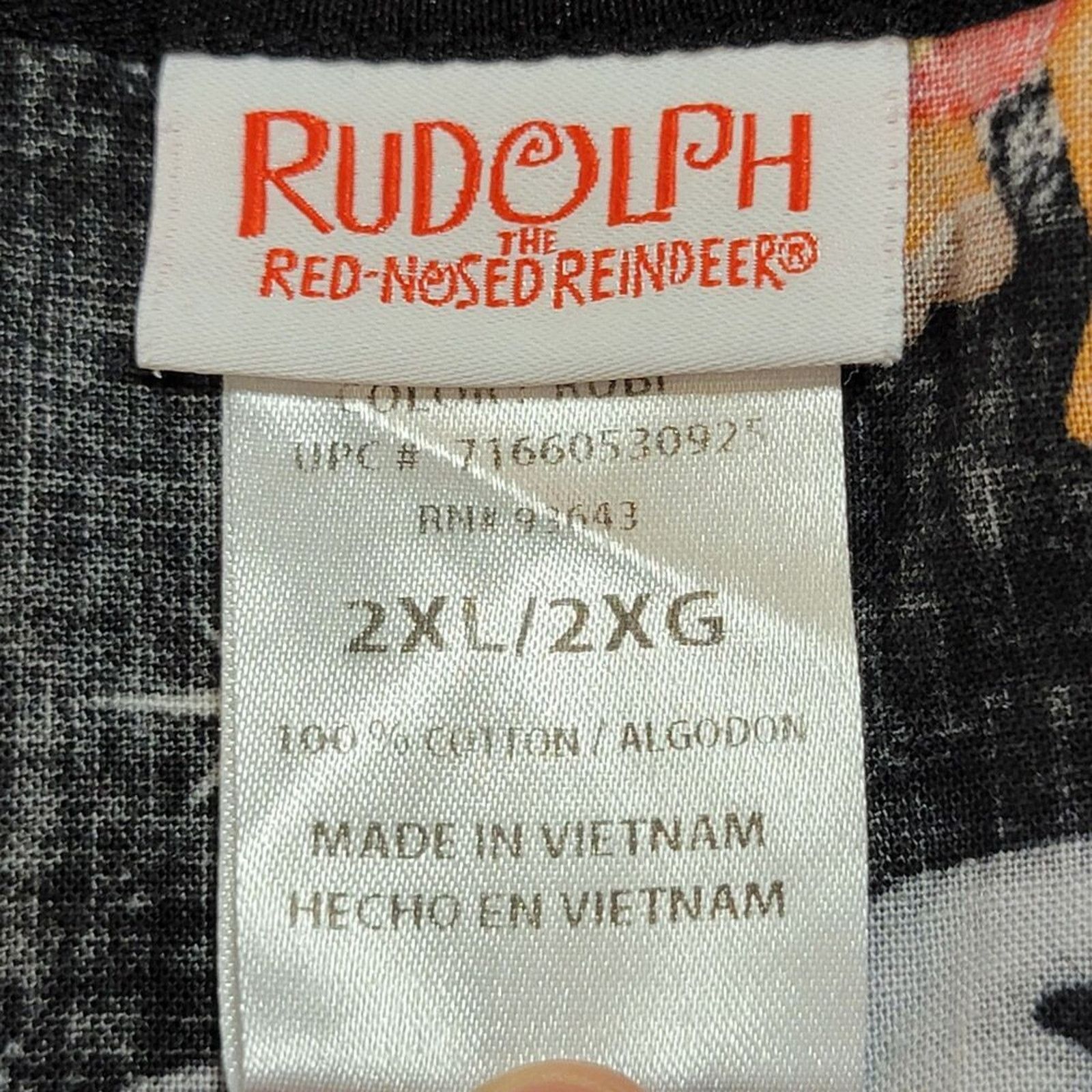 Other Rudolph The Red-Nosed Reindeer Graphic Scrub Top - Size 2XL Size XXL / US 16-18 / IT 52-54 - 4 Thumbnail