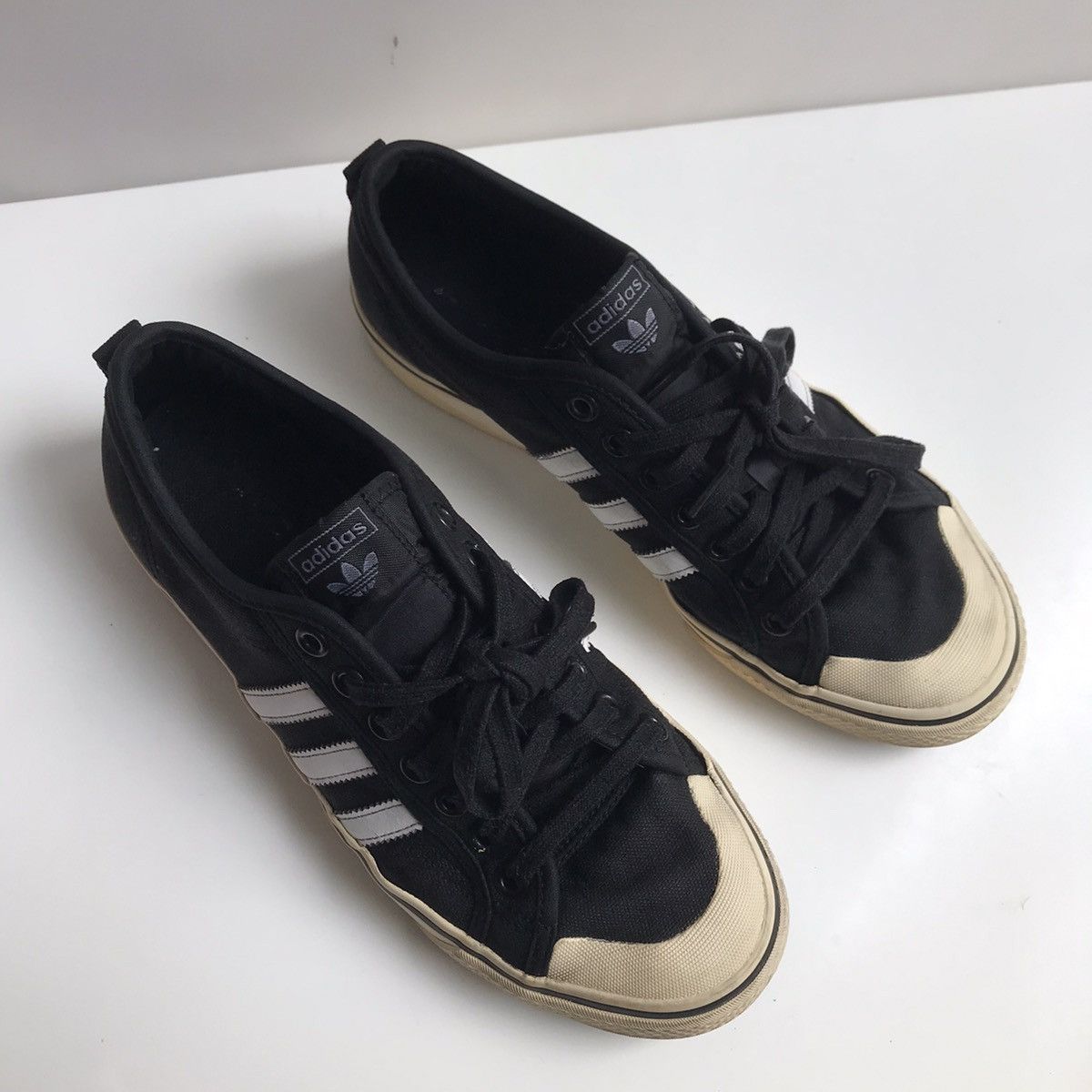 Adidas Adidas Originals Nizza skateboard sneakers shoes black canv Size US 10 / EU 43 - 7 Thumbnail