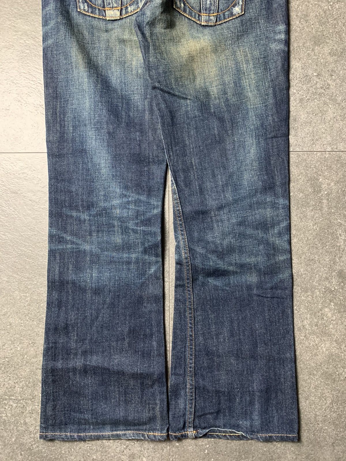 Japanese Brand 2000s RNA Japan Mud Washed Bootcut Jeans Size US 27 - 12 Thumbnail