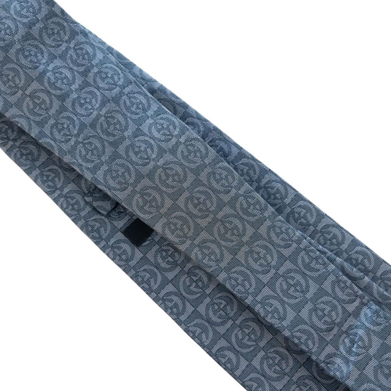 Gucci Vintage Gucci Monogram Silk Tie Size ONE SIZE - 4 Thumbnail