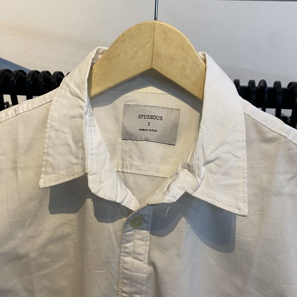 Japanese Brand × STUDIOUS Studious japan designer true white shirt Size US M / EU 48-50 / 2 - 3 Thumbnail