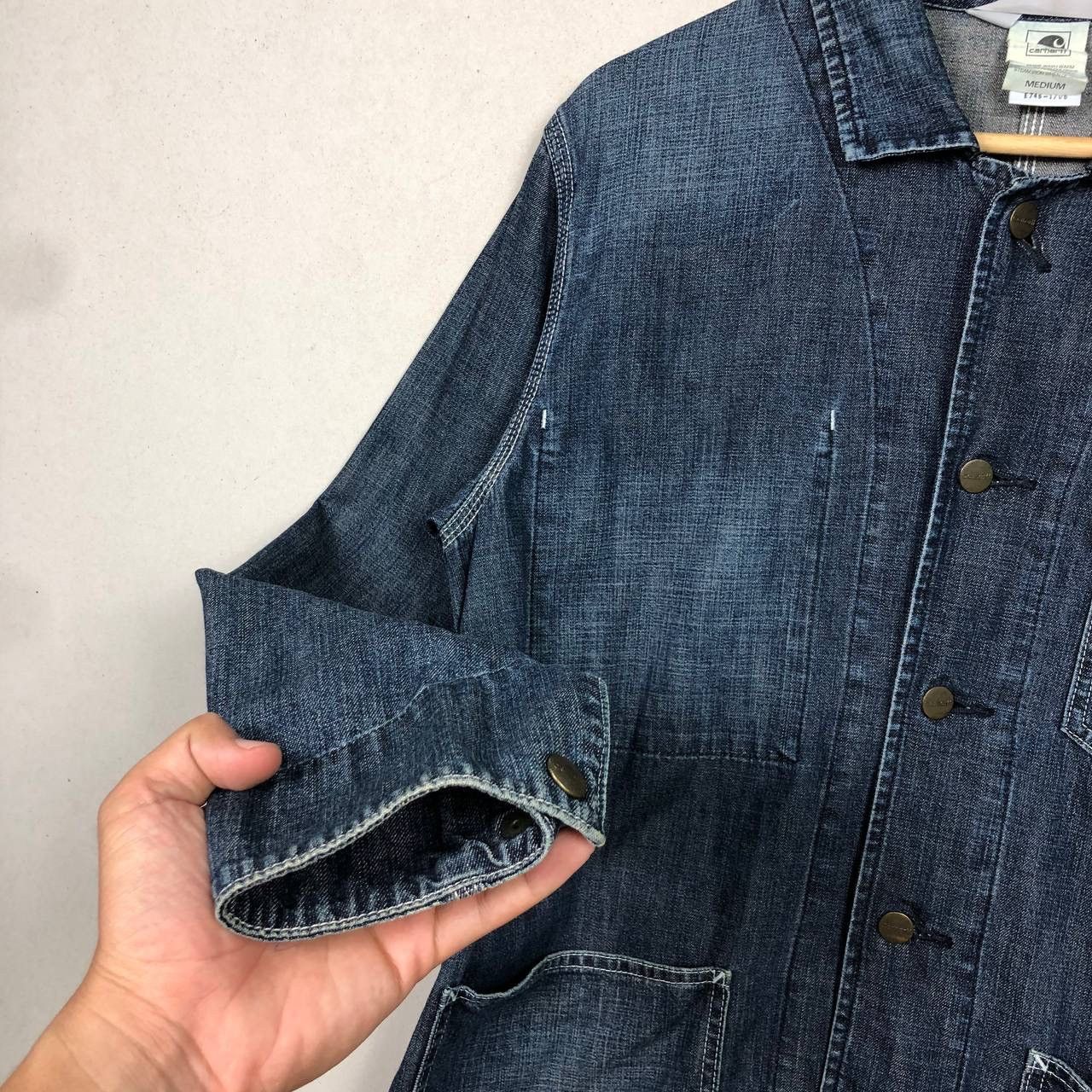 Carhartt Vintage 90s Carhatt Chore Work Denim Jacket Size US M / EU 48-50 / 2 - 5 Thumbnail
