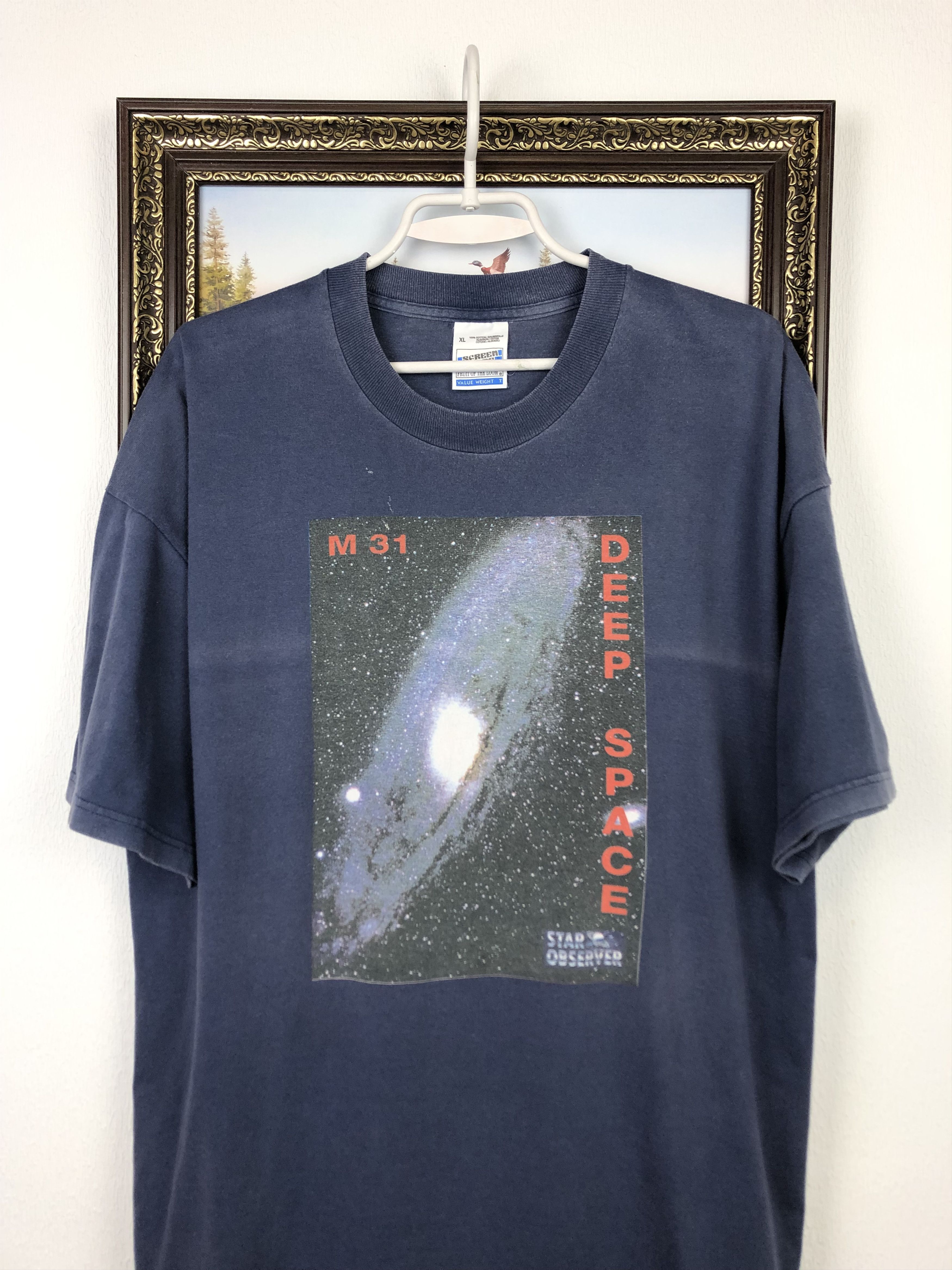 Vintage Vintage 90' Star Trek M31 Deep Space Observer Rare Tee Shirt Size US XL / EU 56 / 4 - 2 Thumbnail