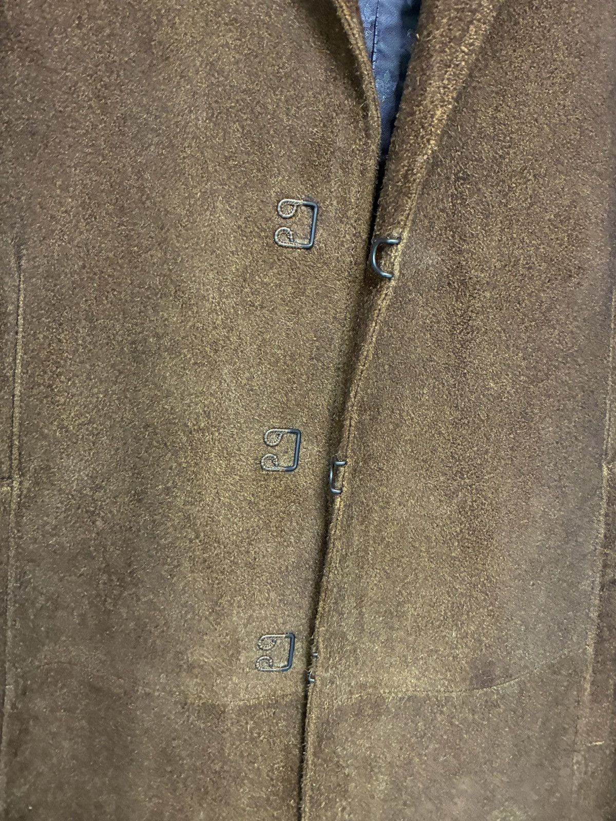 John Varvatos Hook And Bar Hairy Suede Jacket EU 56 US 46 Size US XL / EU 56 / 4 - 9 Thumbnail