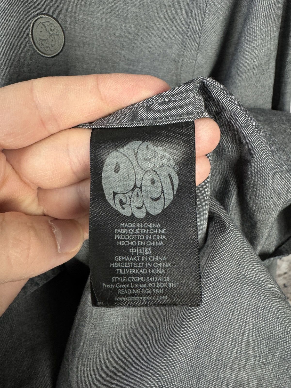 Other × Pretty Green Men’s Pretty Green Shirt Button Up Long Sleeve Size M Size US M / EU 48-50 / 2 - 8 Thumbnail