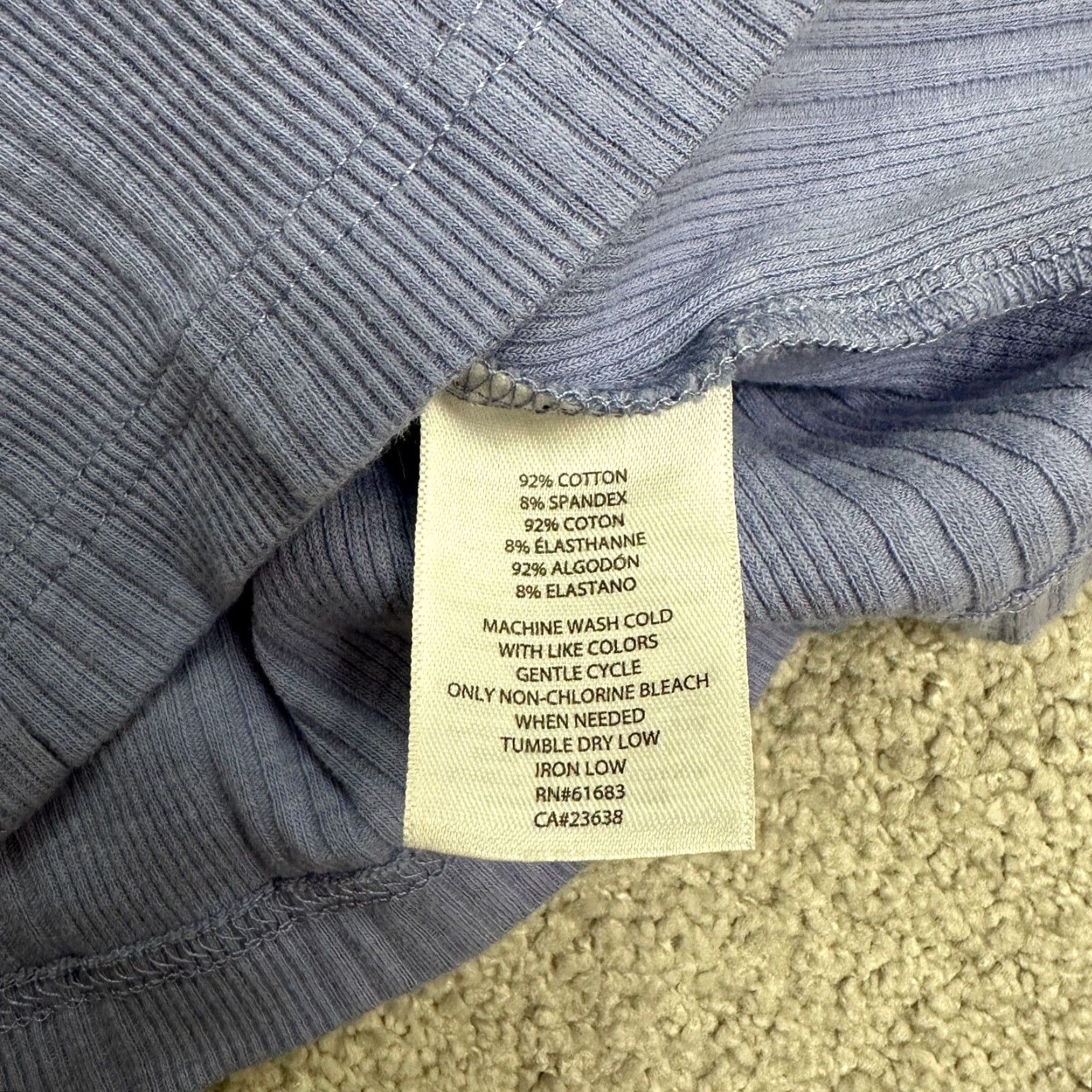 Jockey Jockey Ribbed Knit Tank Top Women's Small Purple Casual Scoop Neck Cotton Size S / US 4 / IT 40 - 6 Thumbnail